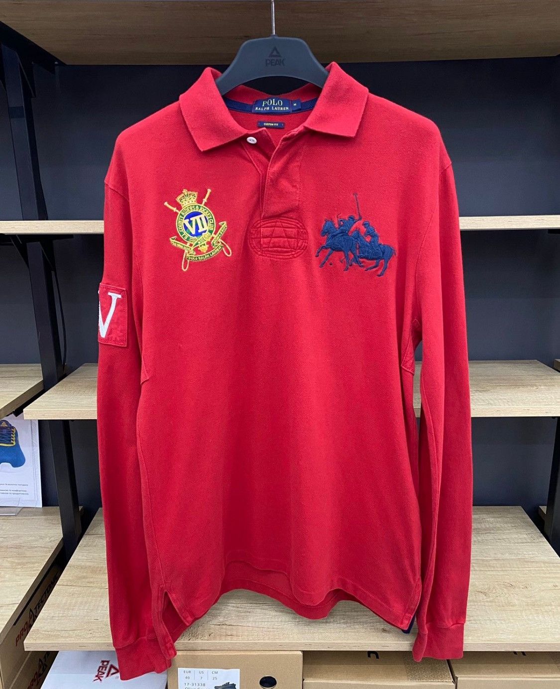 Ralph Lauren Vintage Polo Ralph Lauren Red Big Pony Long Sleeve | Grailed