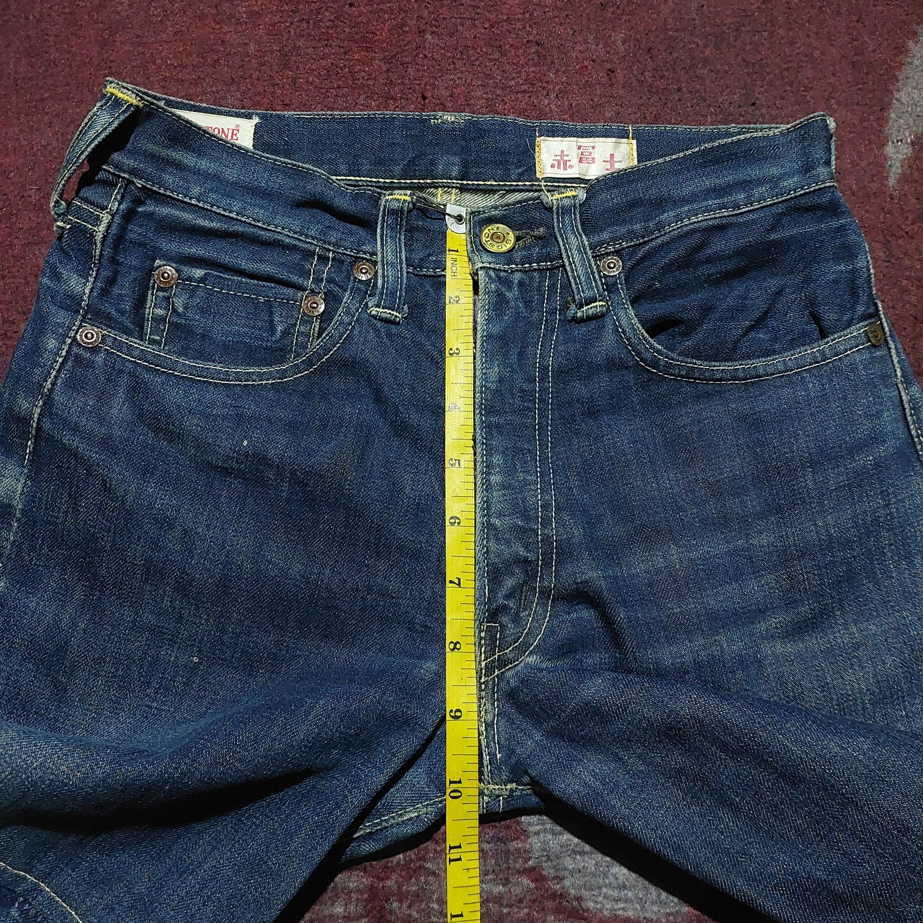 GOA Vintage Bigstone Genuine indigo denim bell bottom jeans Size US 28 / EU 44 - 18 Thumbnail