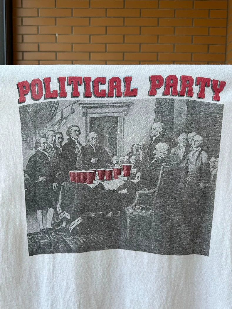 Vintage Vintage Tee 90s Political Party 2505-Nextarrow Size US L / EU 52-54 / 3 - 3 Thumbnail