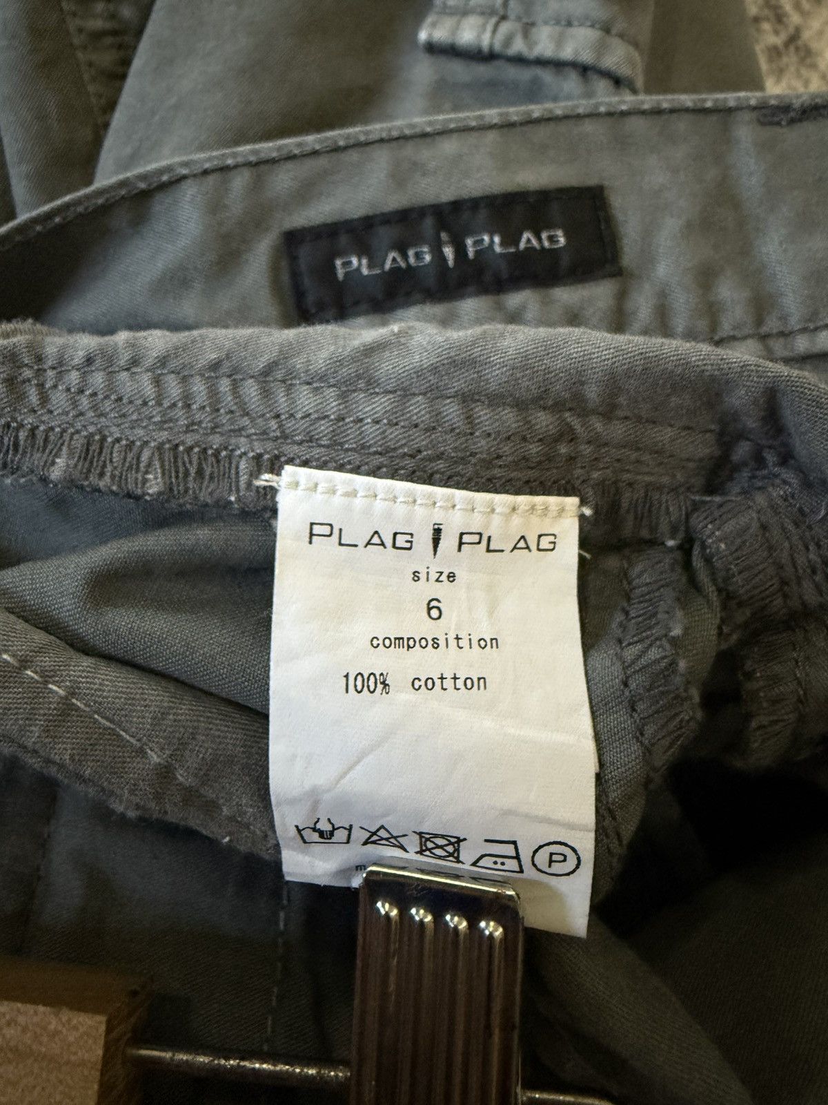 Japanese Brand Tette Homme Plag Bondage Deconstructed Cut & Sew Cargo Pants Size US 32 / EU 48 - 24 Thumbnail