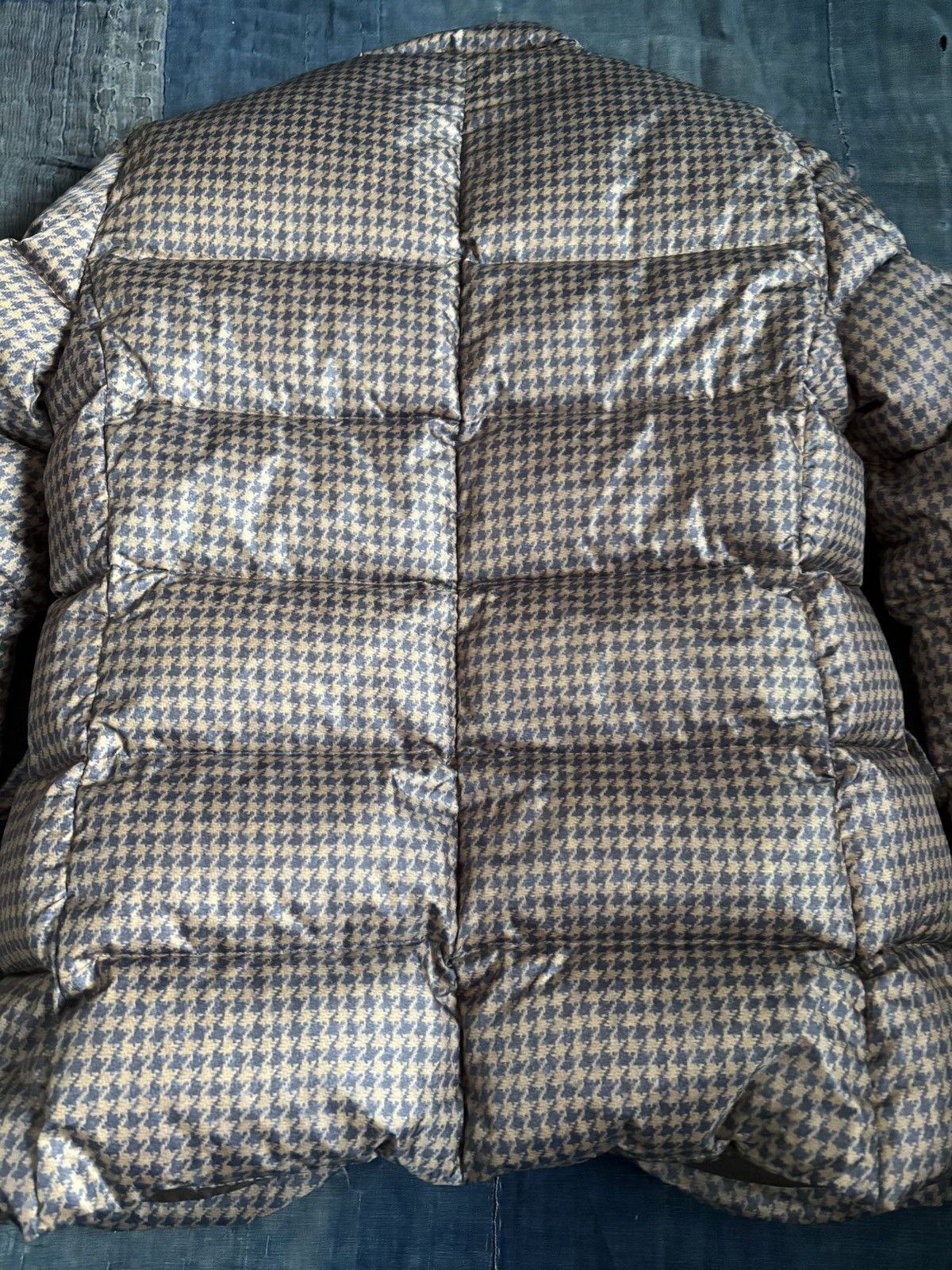 Kapital kapital leather elbow patch Houndstooth printed jacket Size US L / EU 52-54 / 3 - 9 Thumbnail