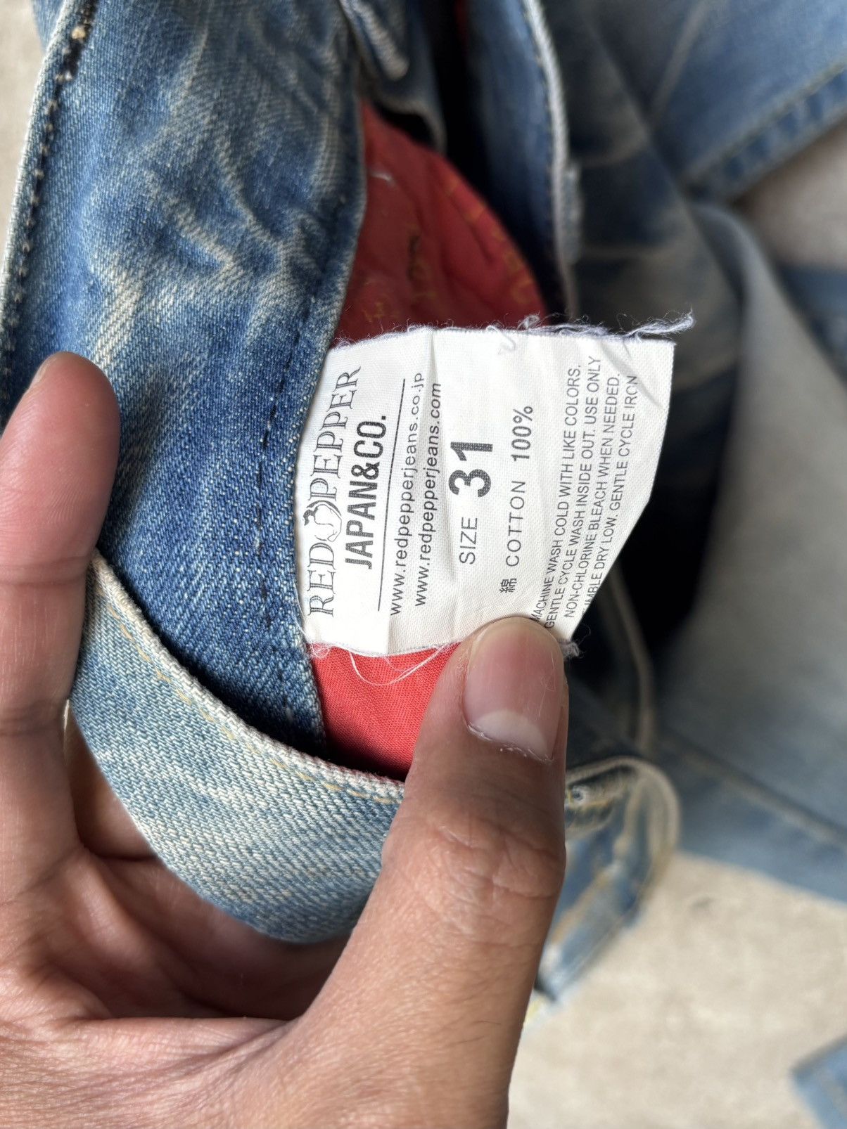 Le Grande Bleu (L.G.B.) RED PEPPER Indian Boot Cut Flared Jeans Denim Size 33 Size US 33 - 14 Thumbnail
