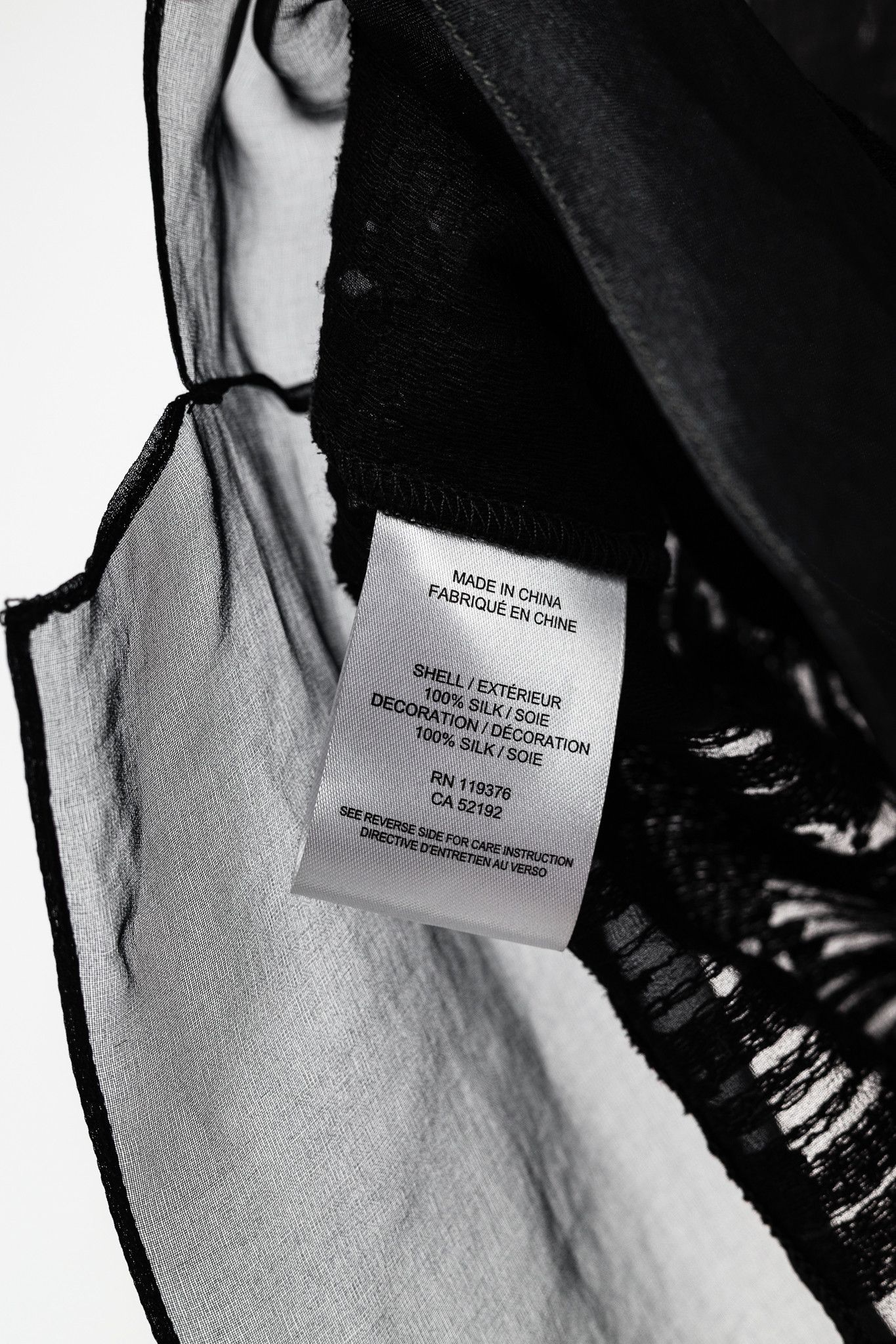 Helmut Lang Helmut Lang Black Sheer Silk Thread Stitch Top Size L / US 10 / IT 46 - 7 Thumbnail