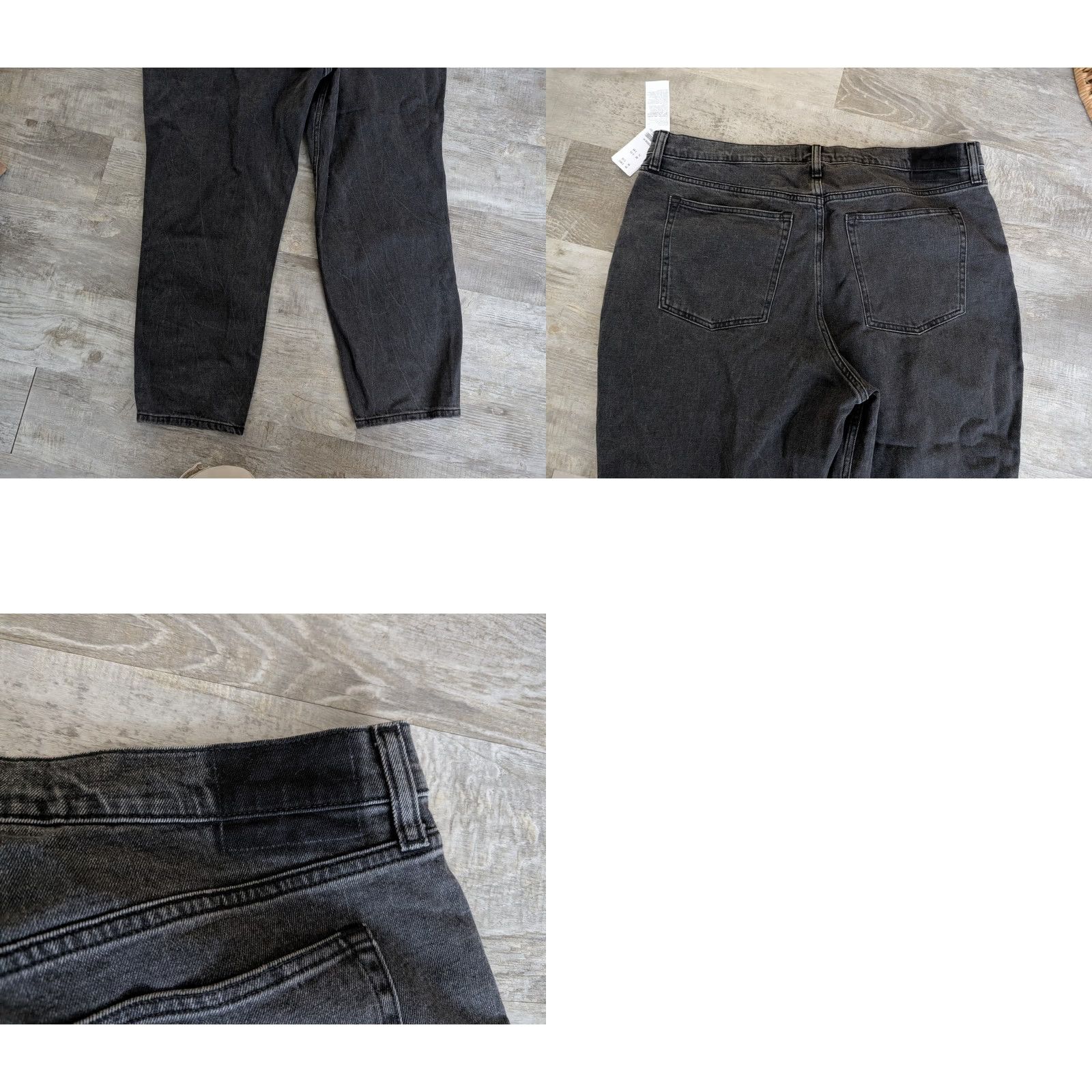 Abercrombie & Fitch VINTAGE NWT Abercrombie & Fitch The Mom High Rise Jeans 34/18 Washed Black NEW Size 24" / US 00 / IT 34 - 10 Thumbnail