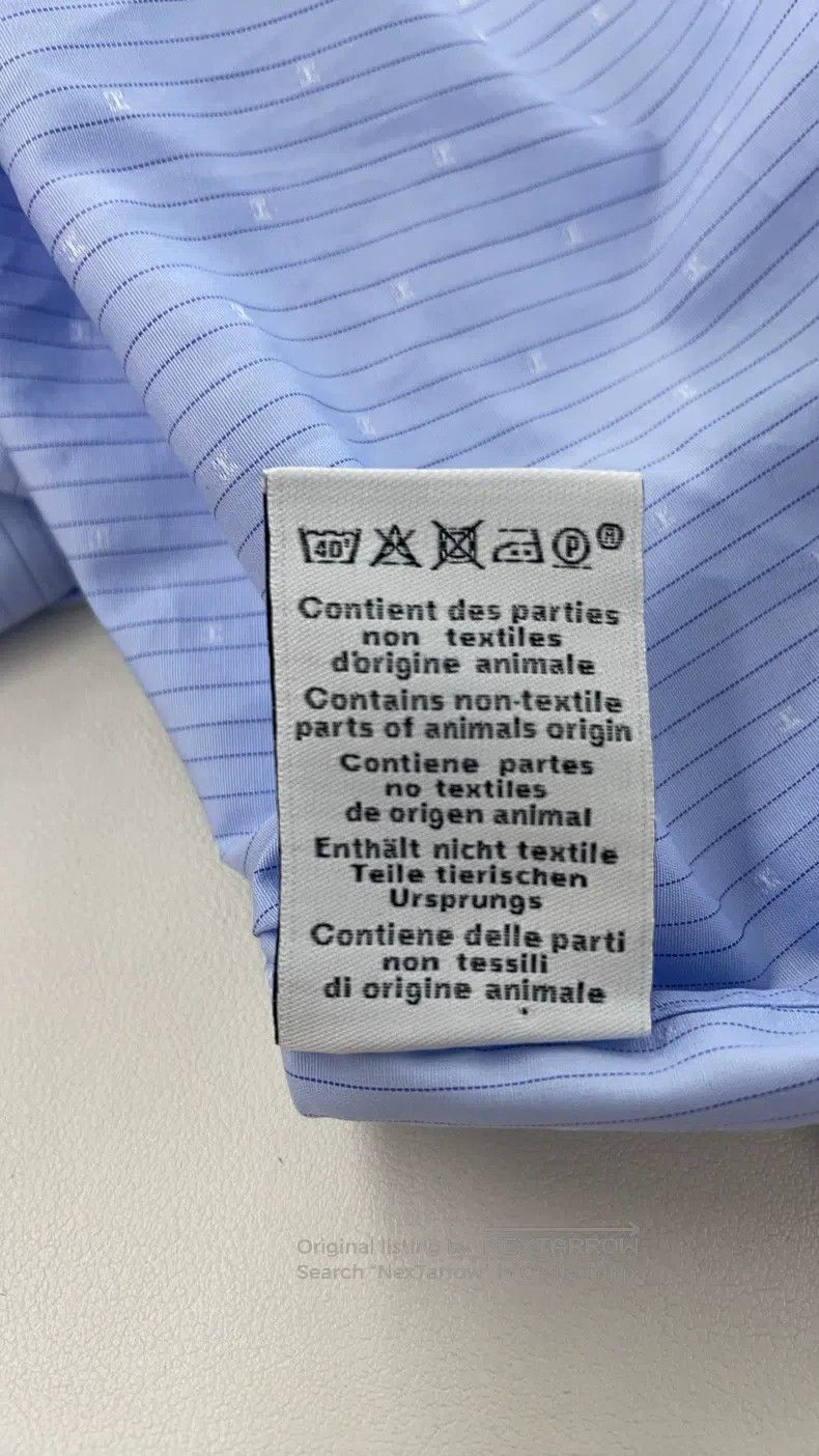 Hermes Hermes size 37 Blue Striped Long Sleeve Shirt Size US M / EU 48-50 / 2 - 5 Thumbnail