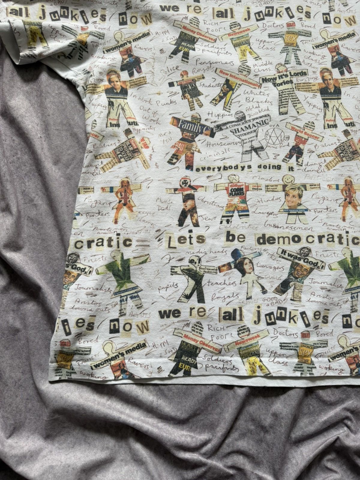 KIDILL KIDILL 20AW × Jamie Reid Tee T-shirt All-Over Pattern KL475 Size US XL / EU 56 / 4 - 12 Thumbnail