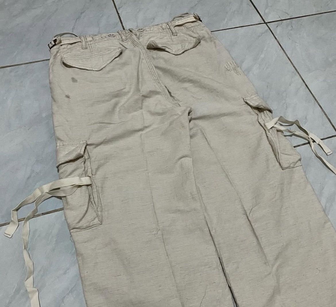 GOA 2000s Archival G.O.A Bondage Suspender Cargo Pants y2k Lgb Size US 32 / EU 48 - 9 Thumbnail