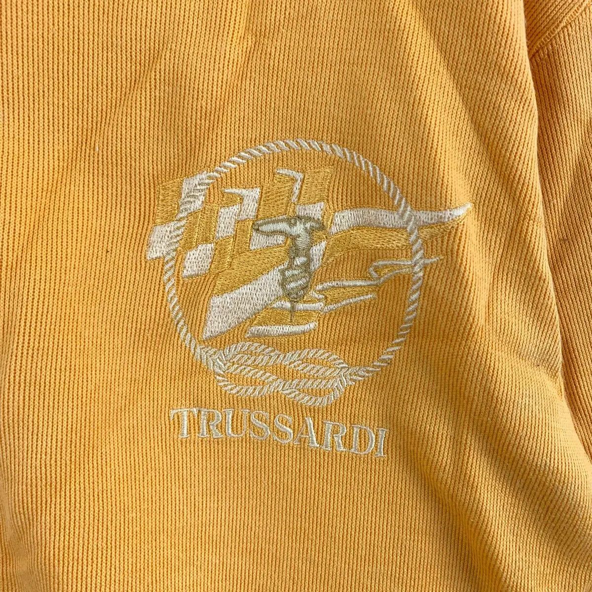 Trussardi Vintage TRUSSARDI Made In ITALY Stamp Button Henley Size L / US 10 / IT 46 - 8 Thumbnail