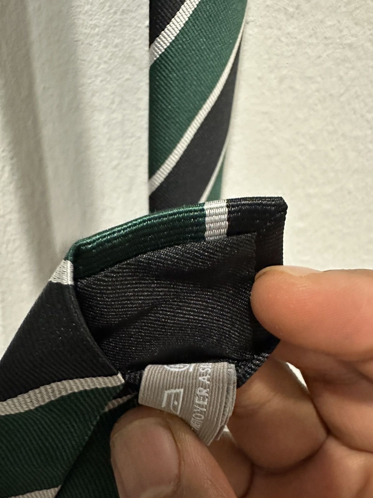 Dior Dior Jonathan Anderson SS2026 Green Stripe Tie Size ONE SIZE - 8 Thumbnail
