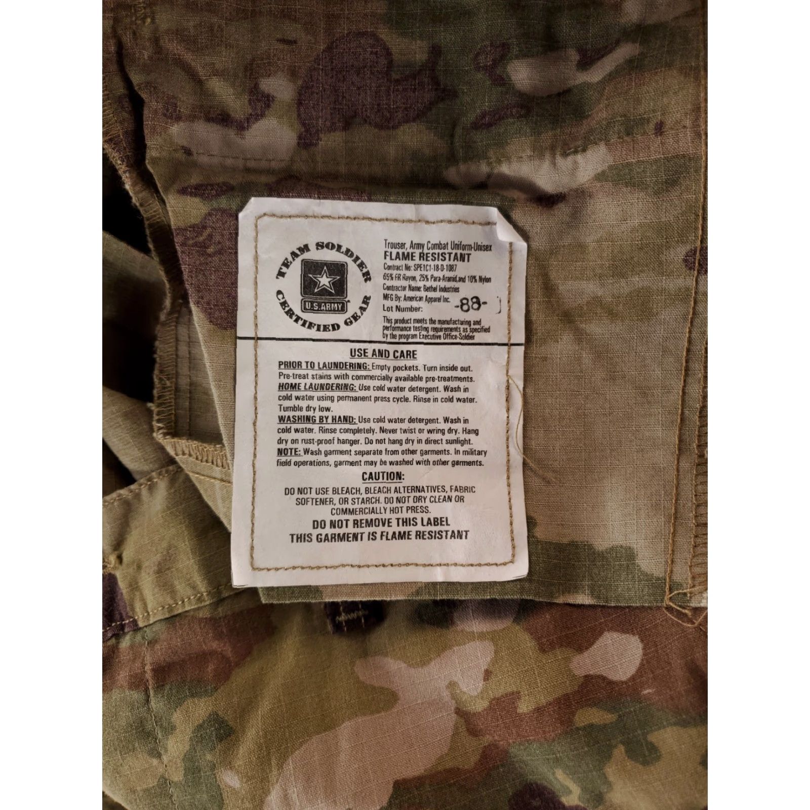 Vintage **US Military Multicam FR Combat Trousers Mens M Reg (34x33 Actual) NWT** User: US Military Multicam FR Combat Trousers Mens M Reg (34x33 Actual) NWT Size US 34 / EU 50 - 6 Thumbnail