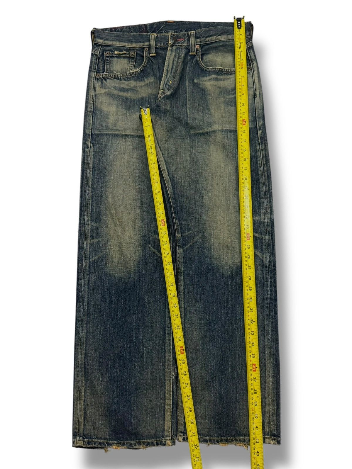 Edwin Vintage 00s Edwin 504 Japan, Vintage Faded Denim Jeans | W34 Size US 34 / EU 50 - 14 Thumbnail