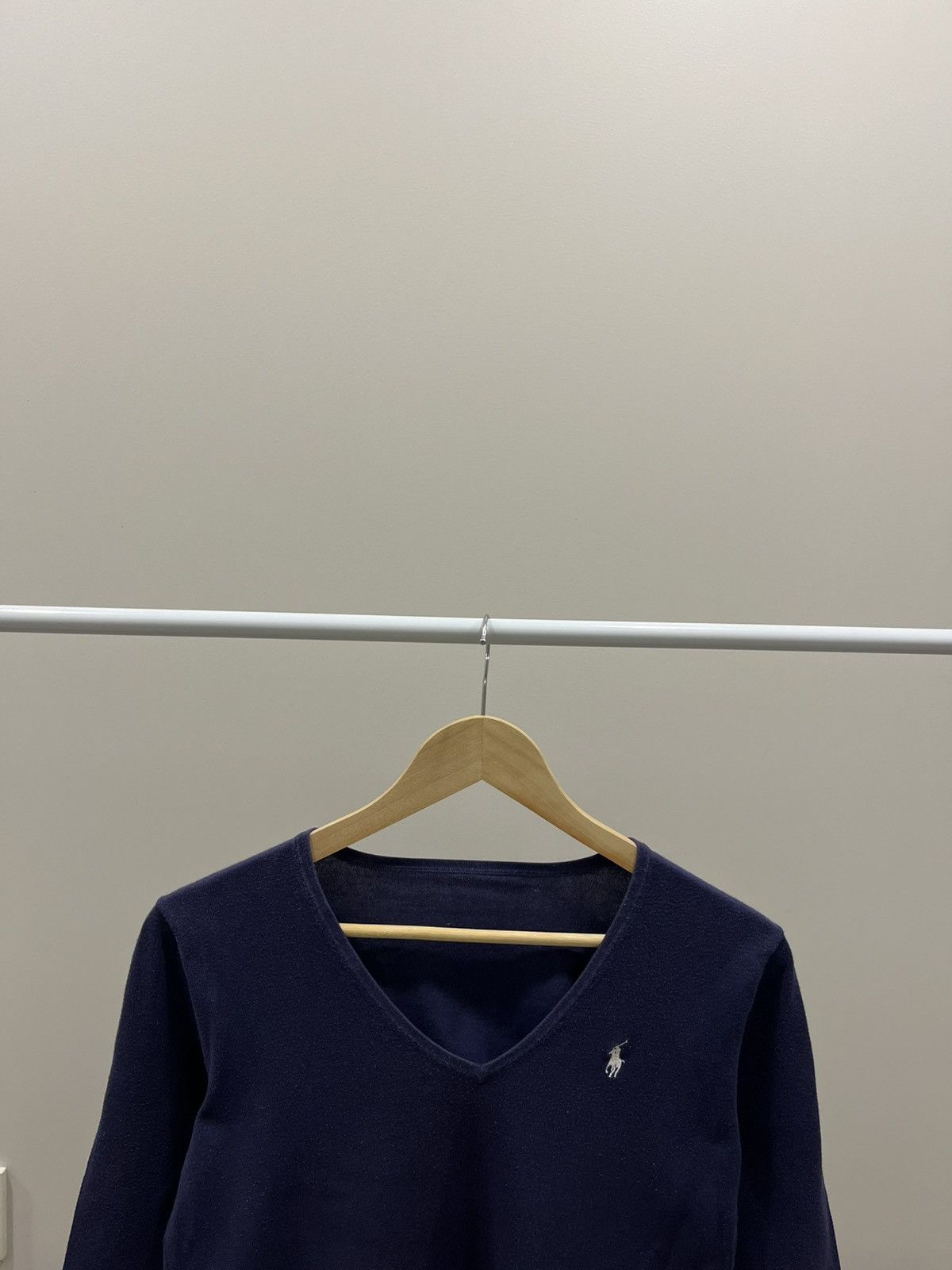 Polo Ralph Lauren RALPH LAUREN Blue Sweater V-neck Size S / US 4 / IT 40 - 1 Thumbnail