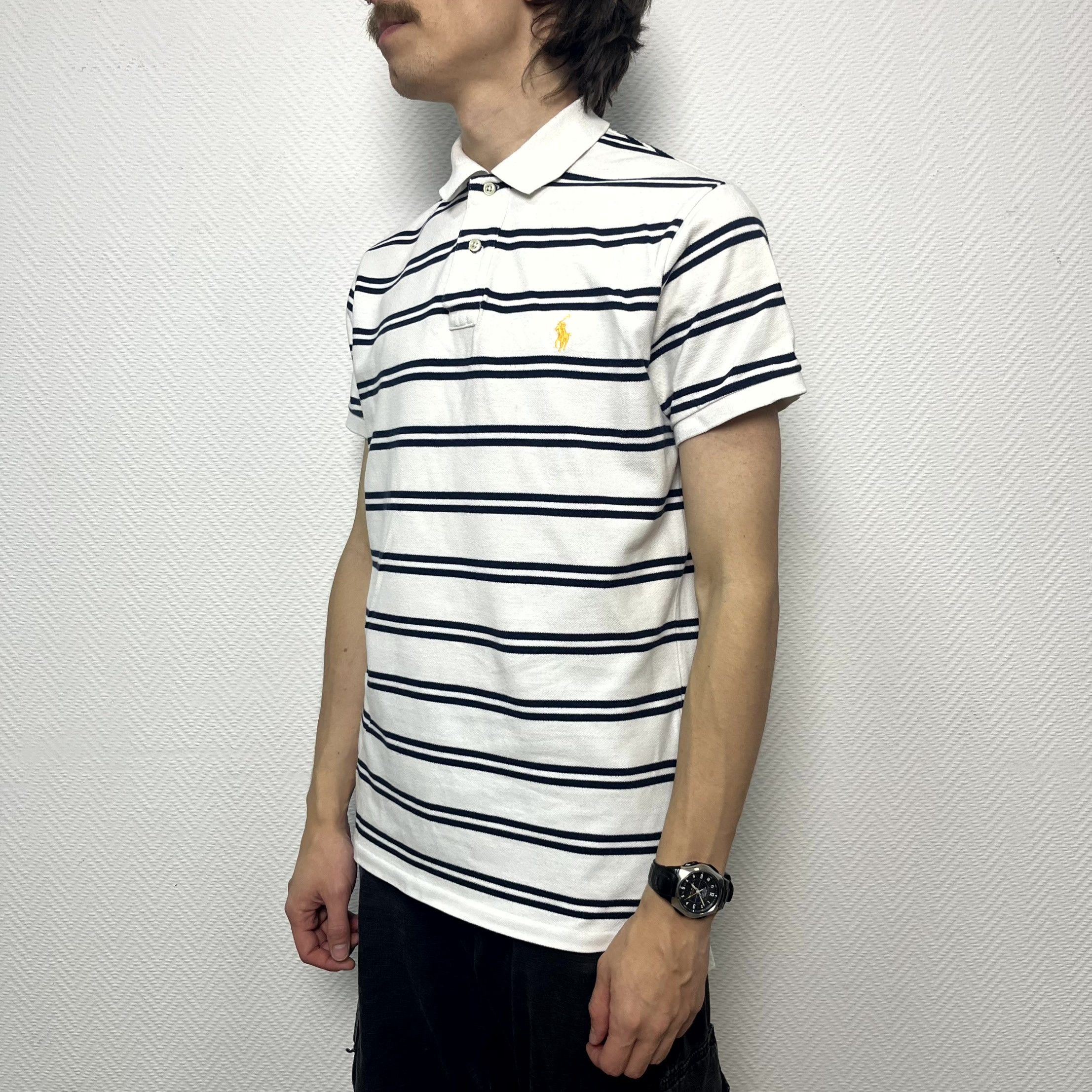 Polo Ralph Lauren Ralph Lauren Polo Striped White T-Shirt Custom Fit Size M Size US M / EU 48-50 / 2 - 9 Thumbnail