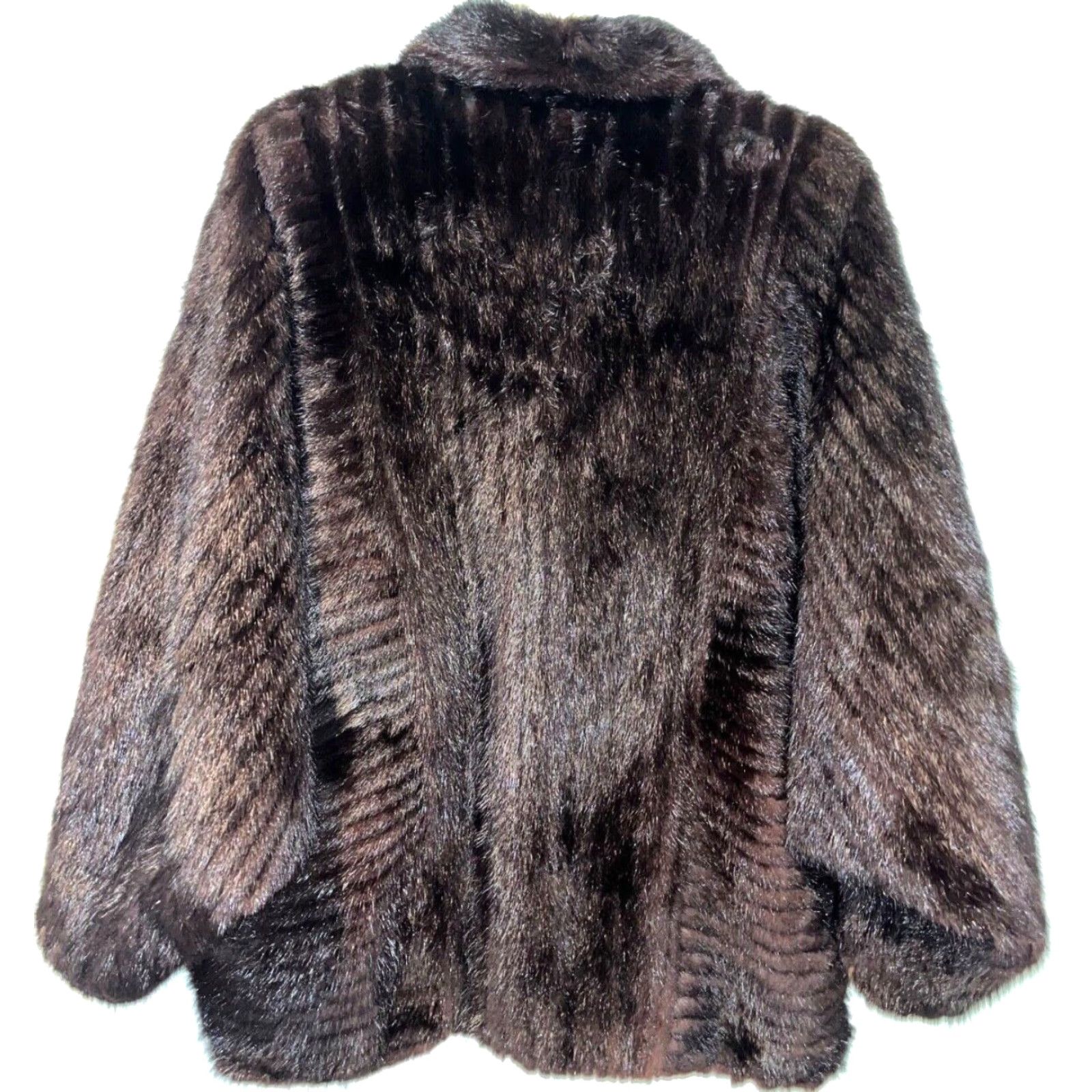 Vintage VINTAGE Severyn Furs Short Jacket Coat Womens 10 PRISTINE Brown Mink Fur, Lined, Collared, Button Front Womens Size 32" / US 10 / IT 46 - 5 Thumbnail