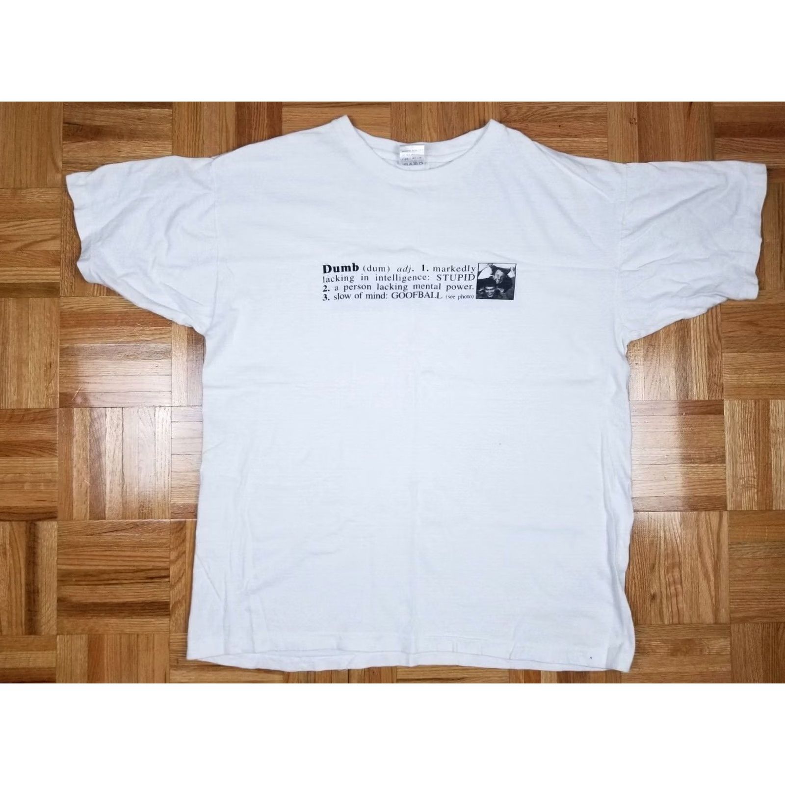 Vintage VINTAGE 1994 DUMB AND DUMBER JIM CARRY MOVIE PROMO T-SHIRT SZ XXL SINGLE STICH Size US XXL / EU 58 / 5 - 3 Thumbnail