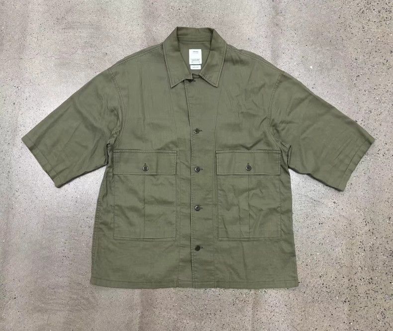 Visvim Visvim Hand-painted monogrammed short-sleeved shirt Size US L / EU 52-54 / 3 - 4 Thumbnail