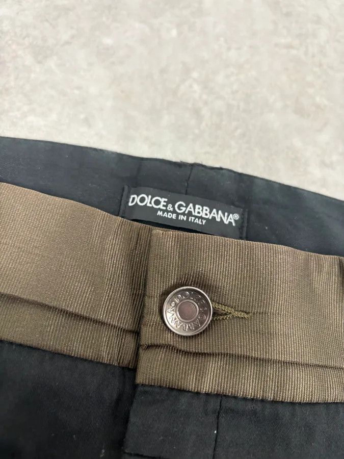Dolce & Gabbana 2000s Dolce & Gabbana Black Double Waisted Tailored Pants Size US 32 / EU 48 - 8 Thumbnail