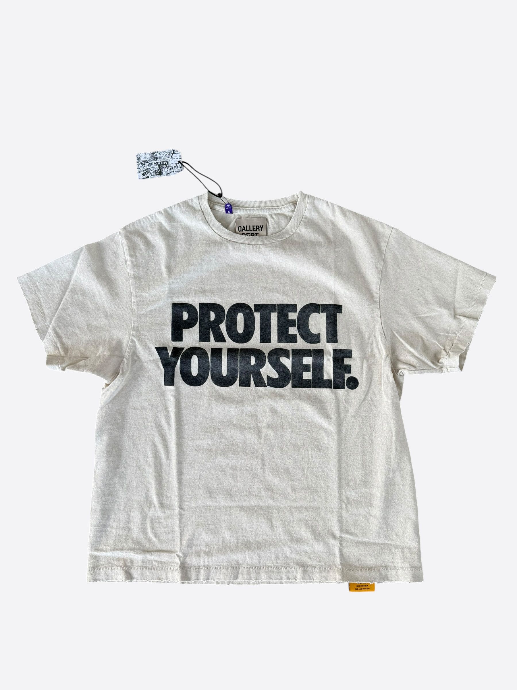 Gallery Dept. Archival White ATK Protect Yourself Graphic T-Shirt Size US XS / EU 42 / 0 - 1 Thumbnail