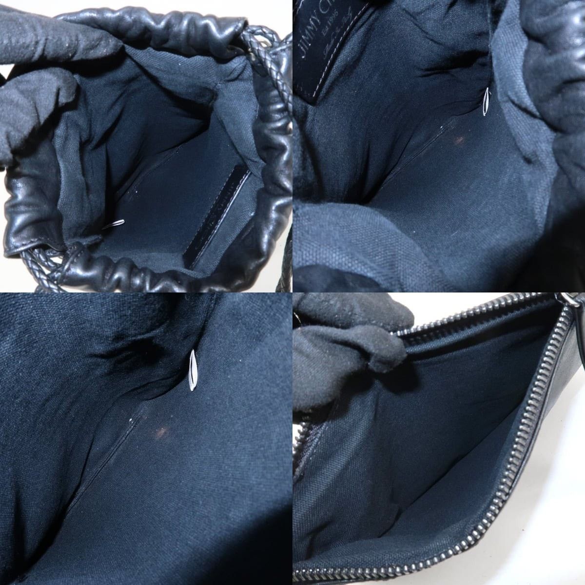 Jimmy Choo Jimmy Choo Star Studs Calfskin Shoulder Bag Black Size ONE SIZE - 7 Thumbnail