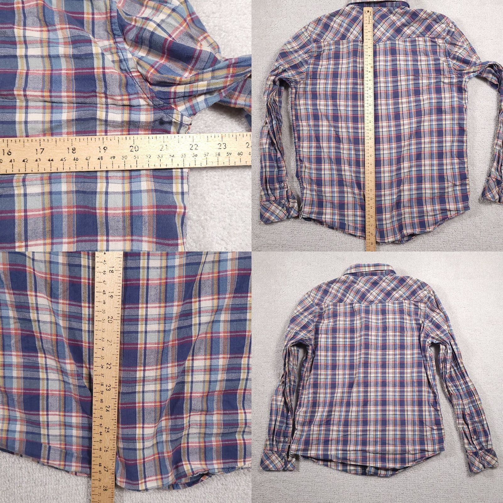 Mambo Mambo Australia Snap-Up Shirt Western Flannel Long Sleeve 100% Cotton Mens Large Size US L / EU 52-54 / 3 - 8 Thumbnail