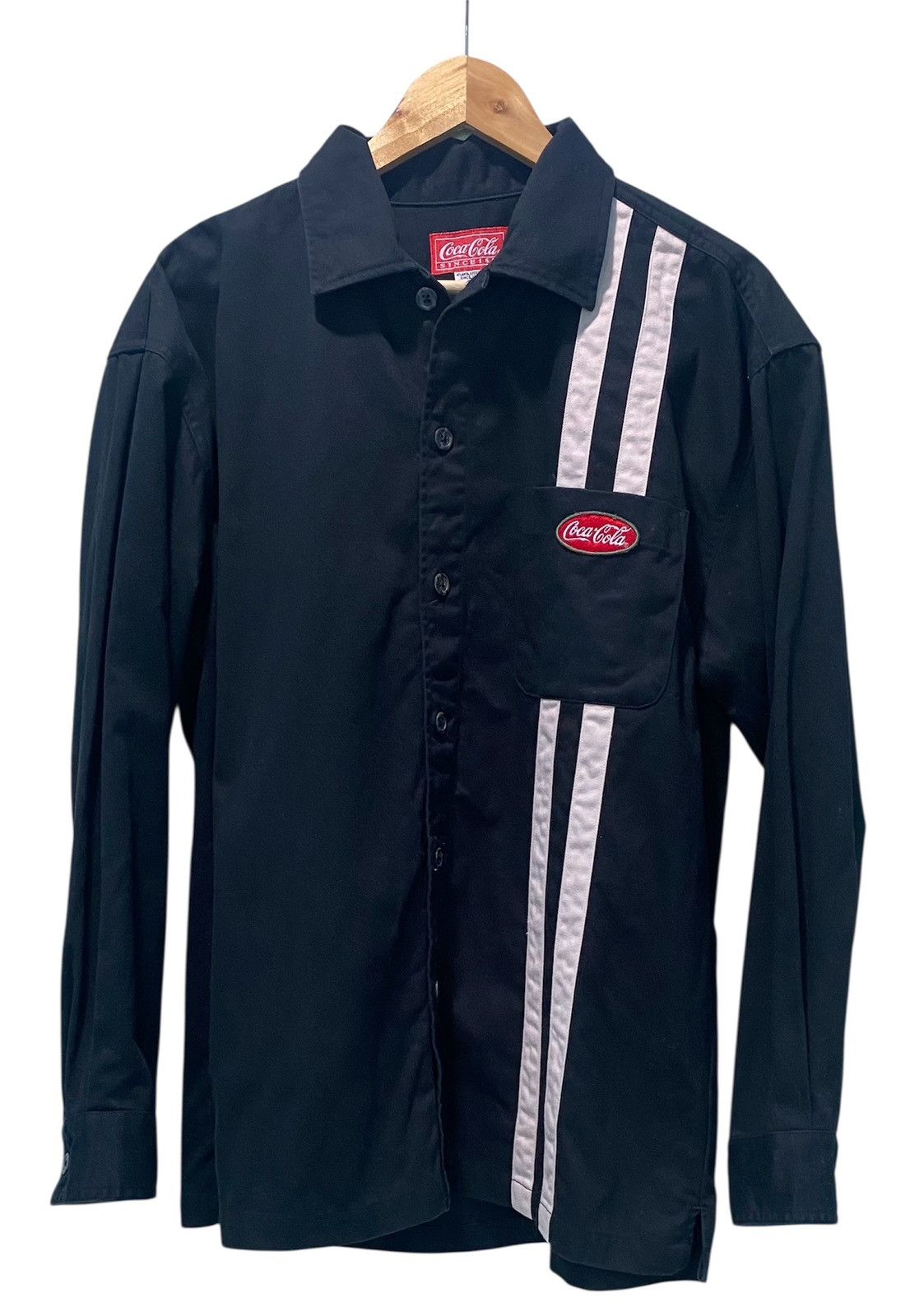 Coca Cola Vintage Coca-Cola Black Work Shirt Size US L / EU 52-54 / 3 - 1 Thumbnail