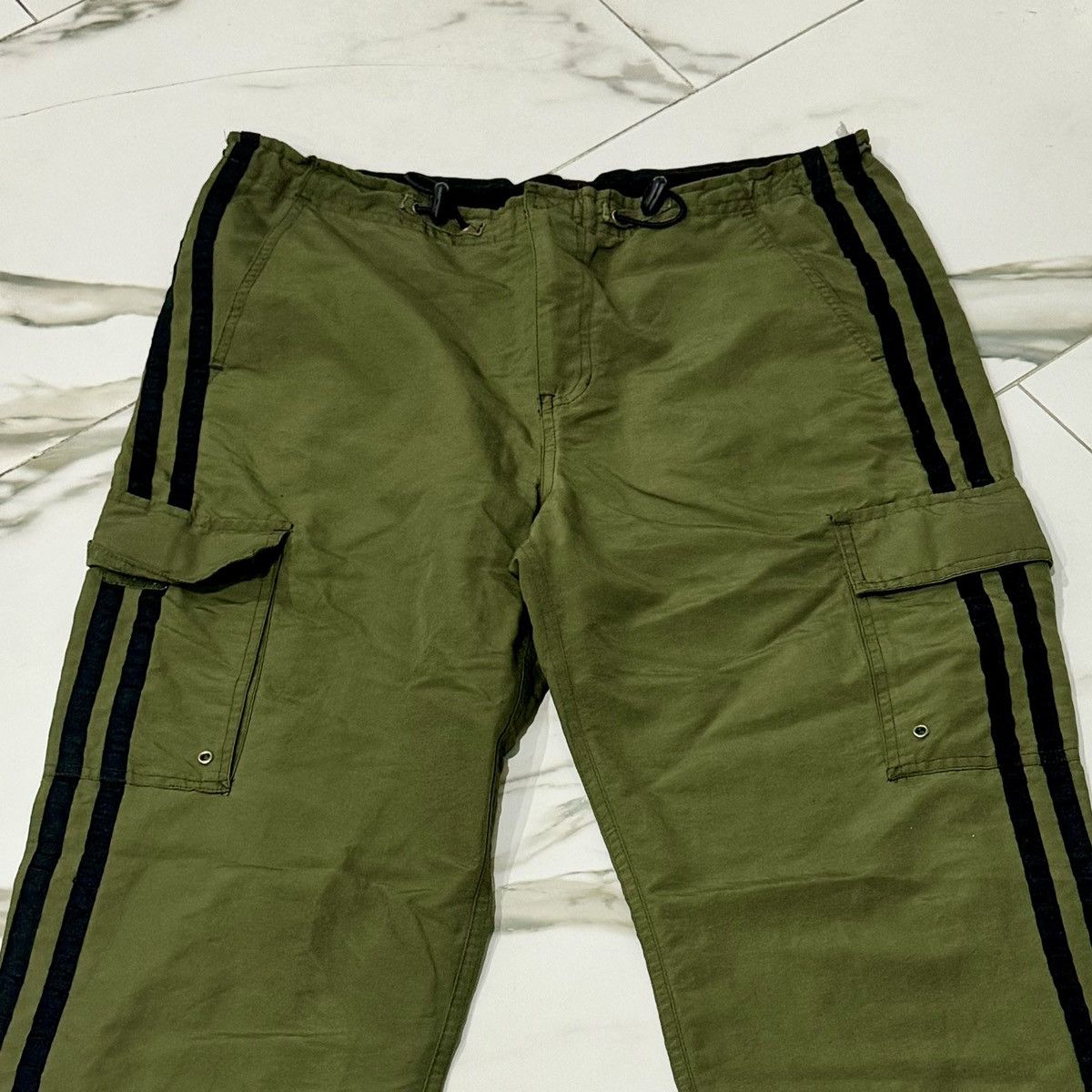 Japanese Brand × Vintage VINTAGE SANS SOUCI GREEN PARACHUTE PANTS! Size US 32 / EU 48 - 2 Thumbnail