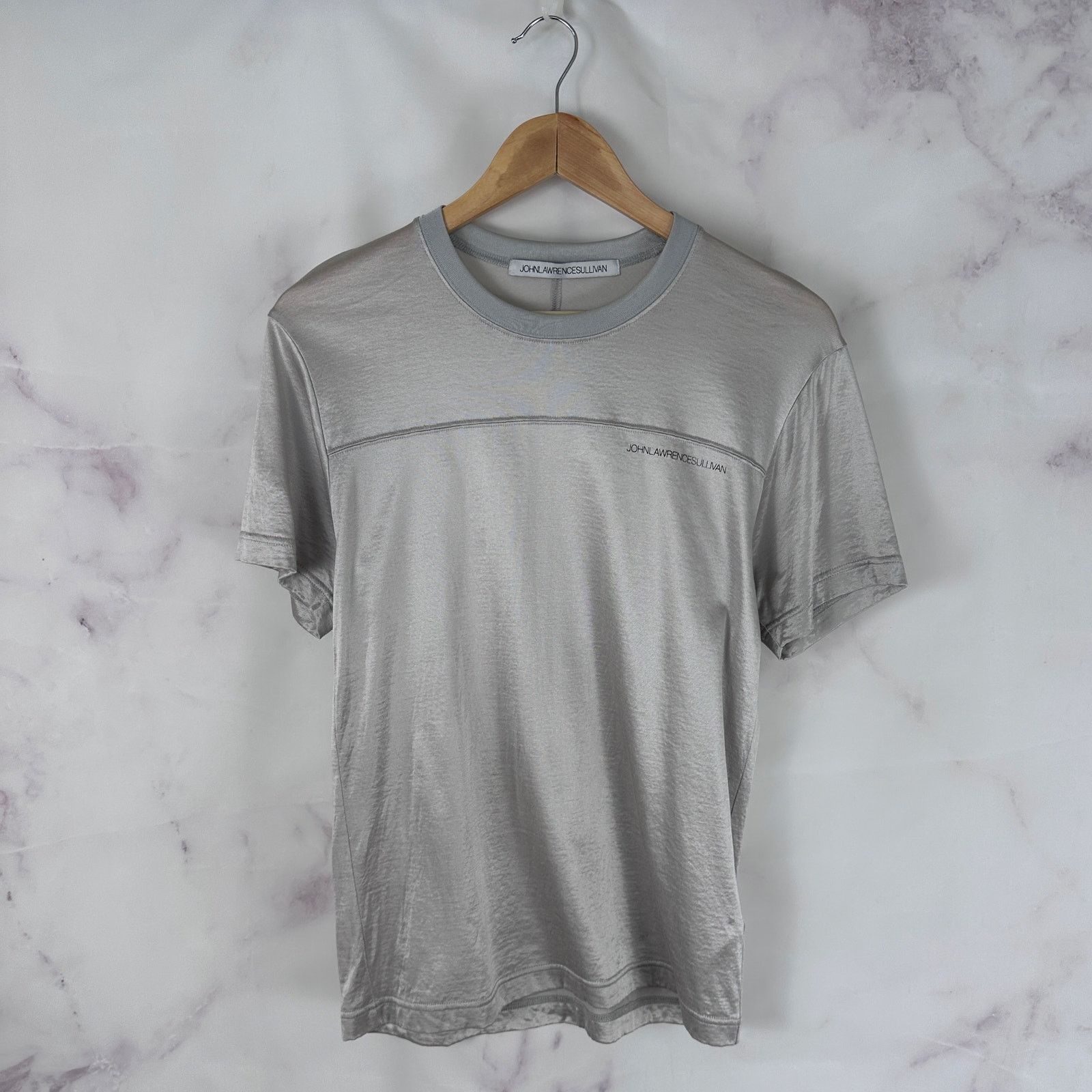JOHN LAWRENCE SULLIVAN Silver Jersey Shirt Size US S / EU 44-46 / 1 - 1 Thumbnail