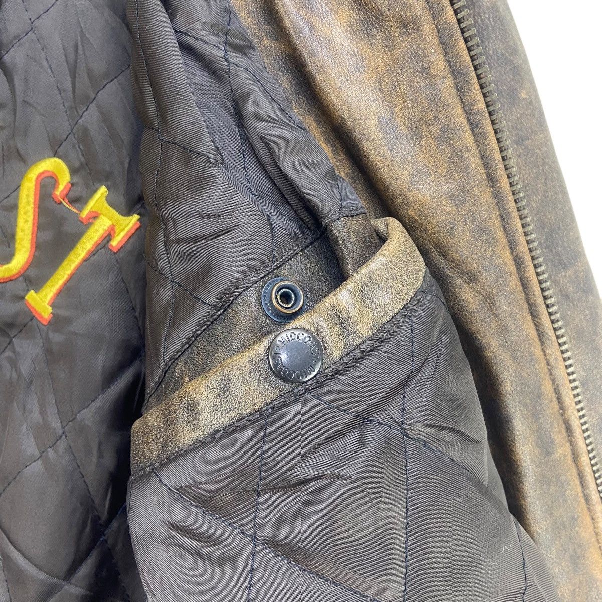 Genuine Leather Vtg 80s Midcoast International Original American Trade Mark Size US M / EU 48-50 / 2 - 24 Thumbnail