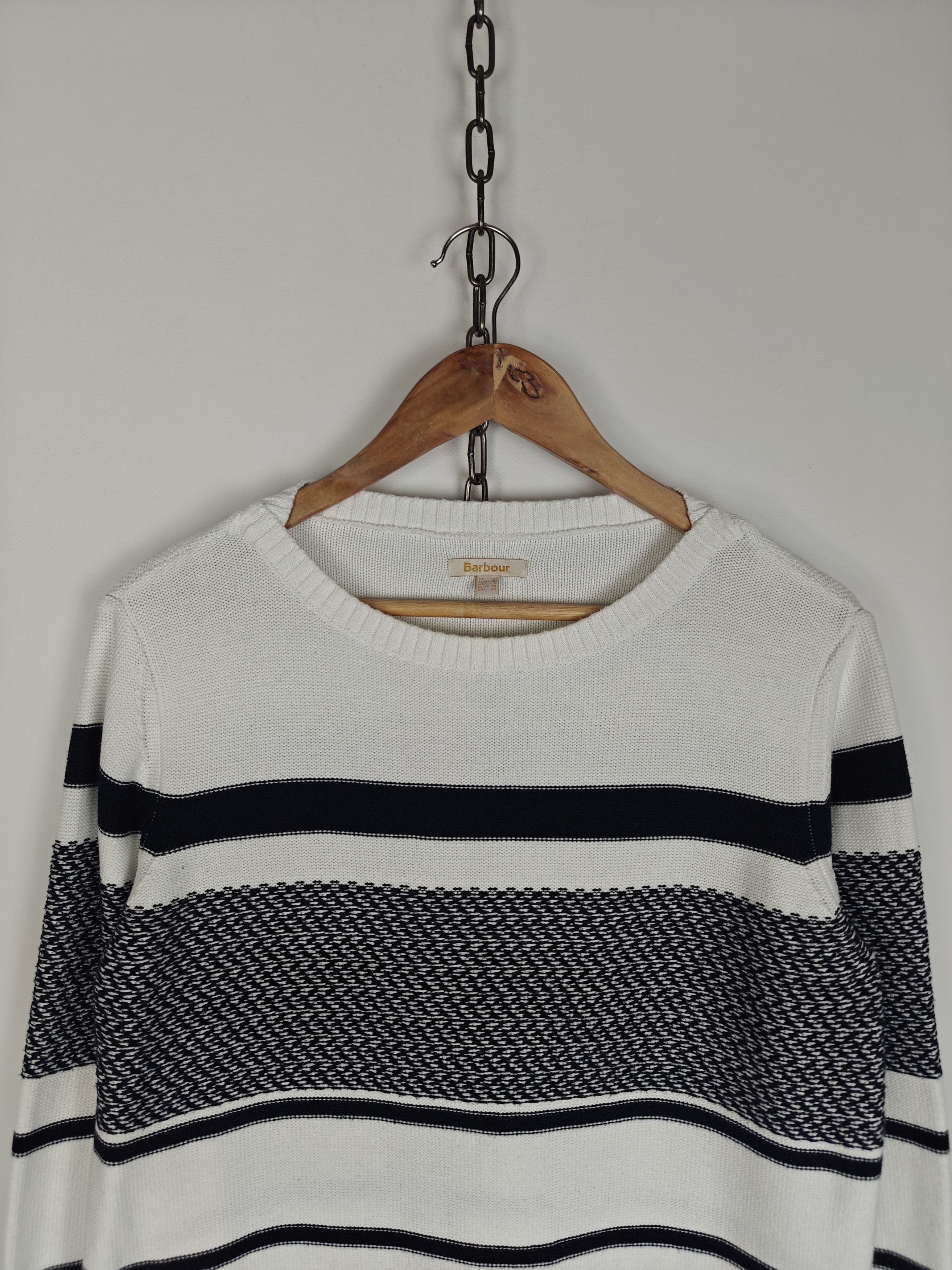 Barbour Barbour Beacon Paddle Knit Sweater Pullover Striped US6 Size M / US 6-8 / IT 42-44 - 2 Thumbnail