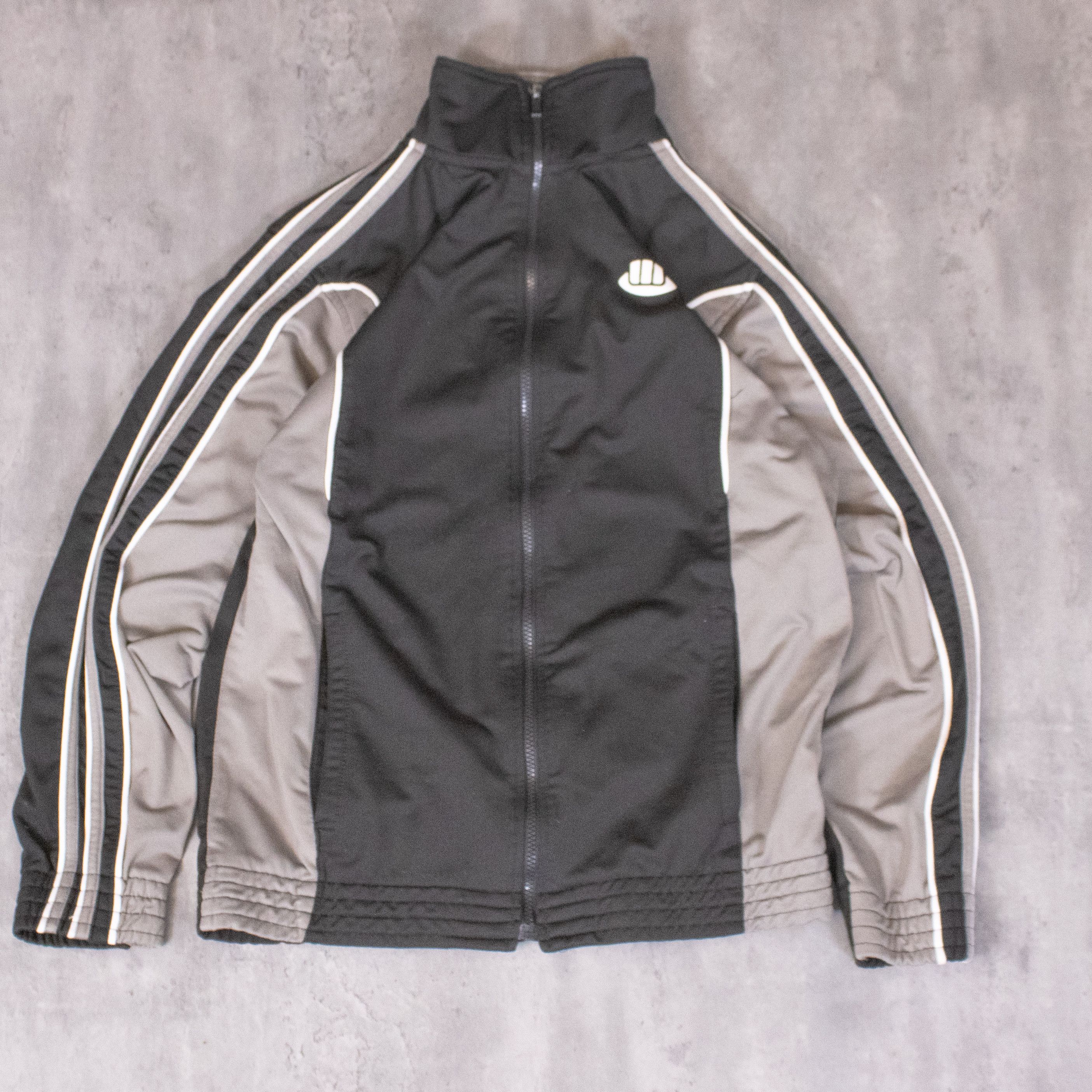 Vintage Y2K 2000's Stadium Black Stripped Bloke Track Top Sweater Size US M / EU 48-50 / 2 - 3 Thumbnail