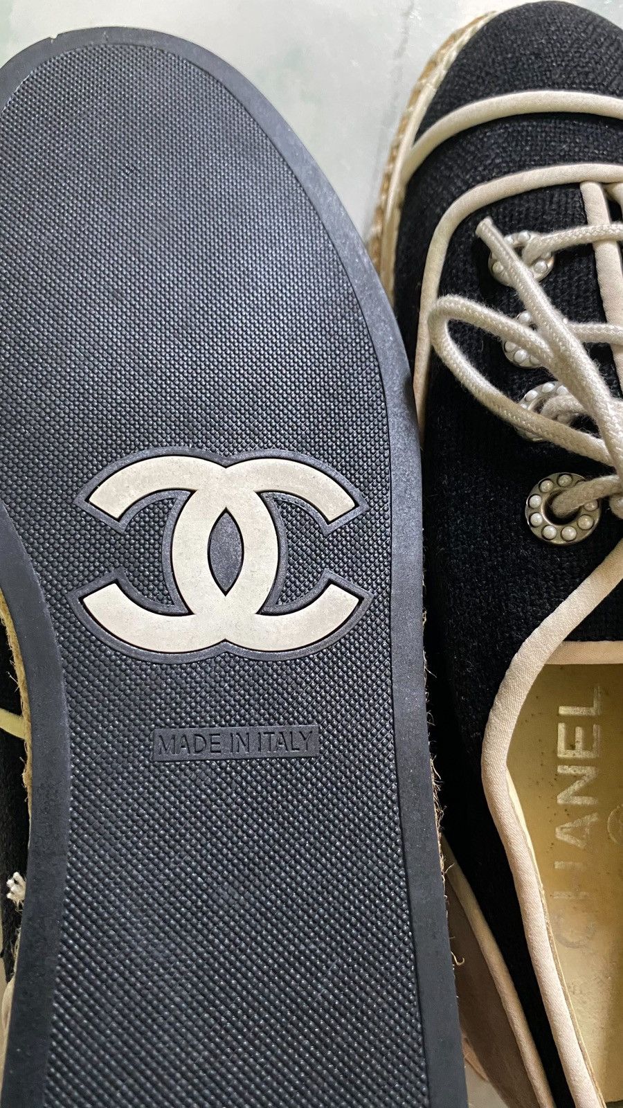 Chanel Chanel Navy Blue Size US 7 / IT 37 - 5 Thumbnail