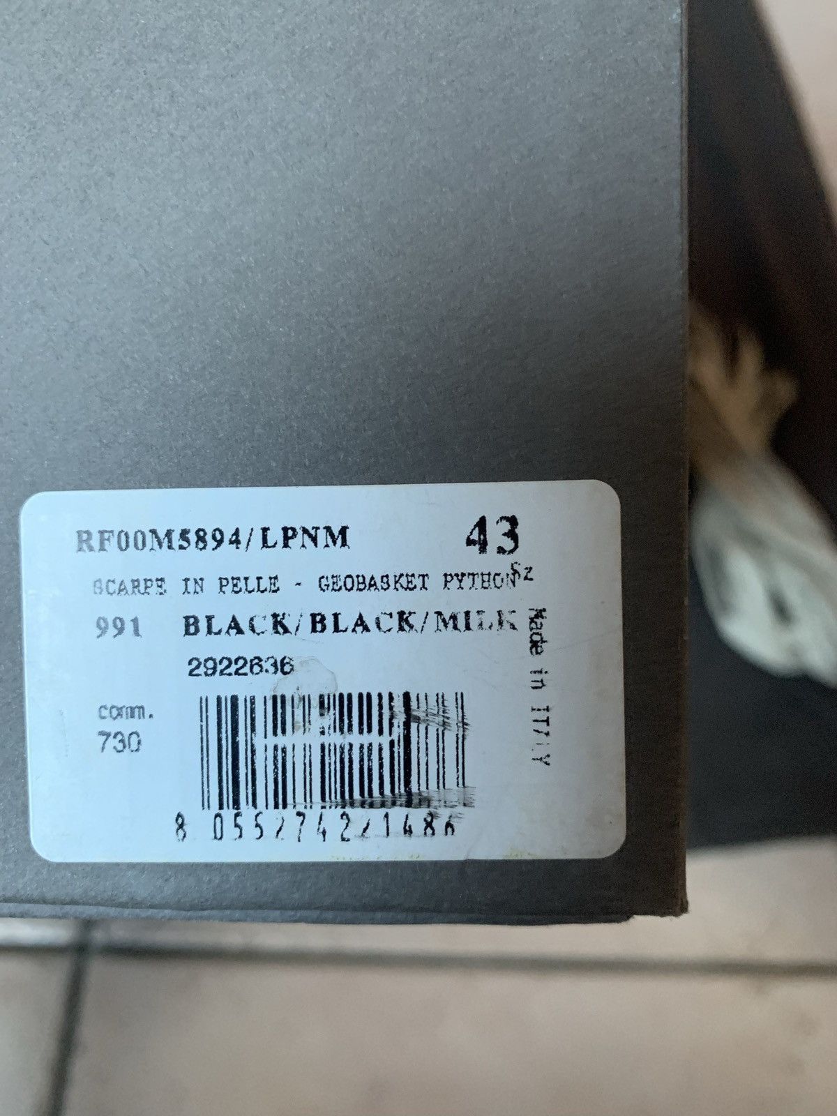 Rick Owens RICK OWENS FOREVER GEOBASKET BLACK PHYTON Size US 9 / EU 42 - 8 Thumbnail