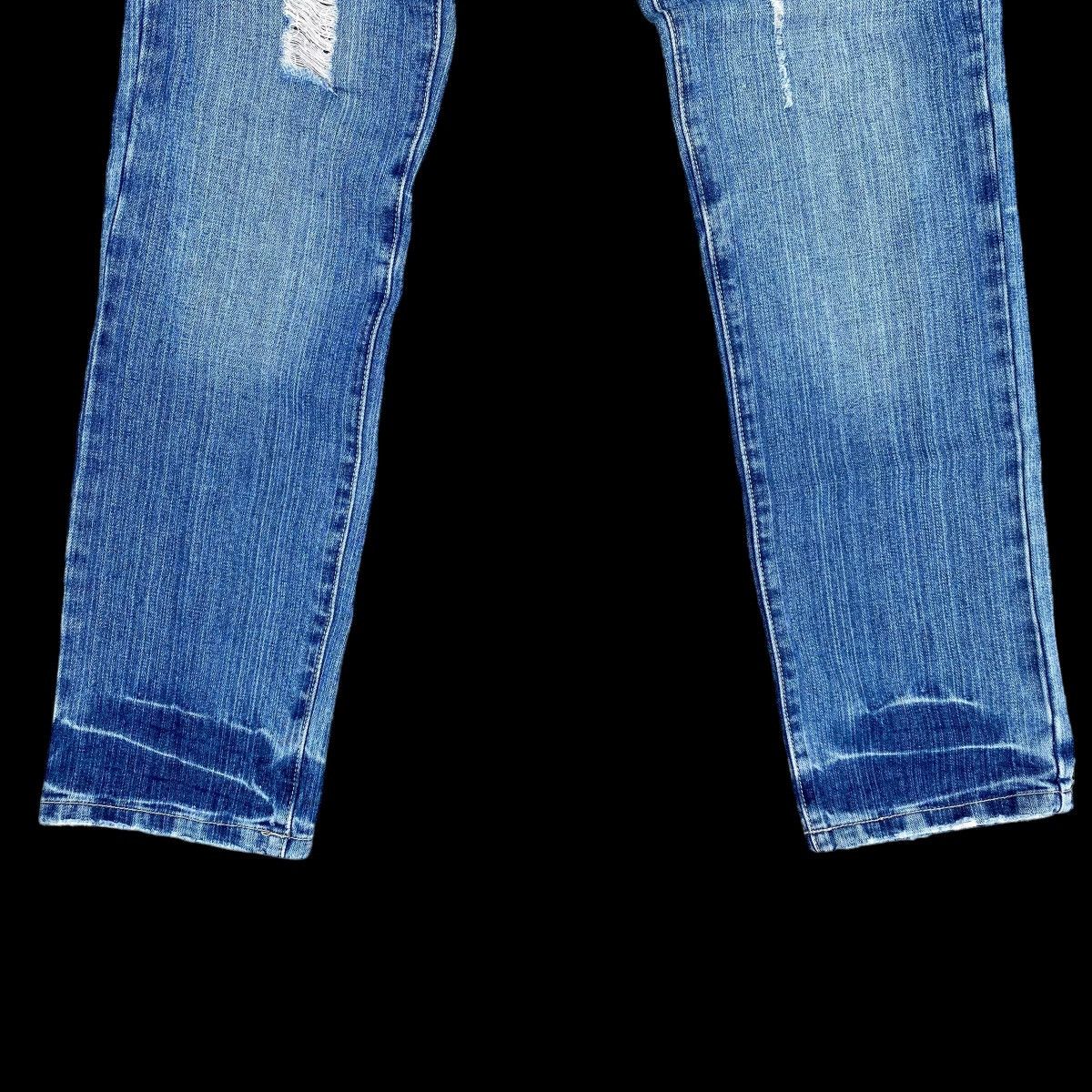 Hysteric Glamour × Japanese Brand Crazy Double Waist Thrashed Denim Jeans Size US 31 - 12 Thumbnail