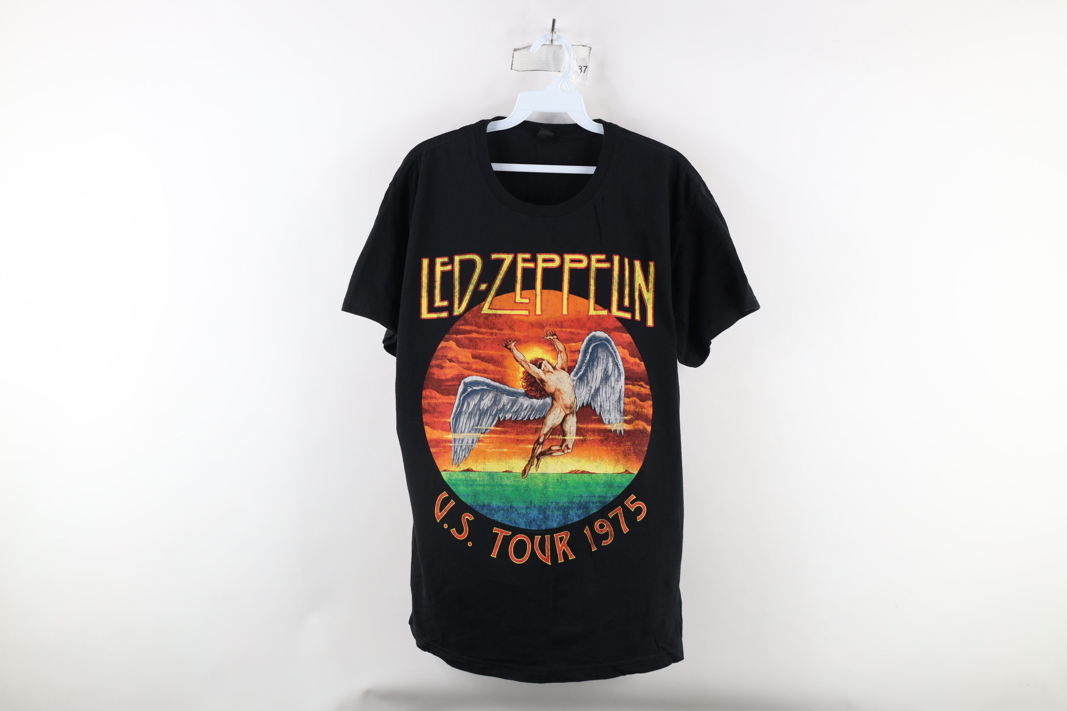 Vintage Retro Icarus US Tour 1975 Led Zeppelin Band T-Shirt Black Size US L / EU 52-54 / 3 - 1 Thumbnail