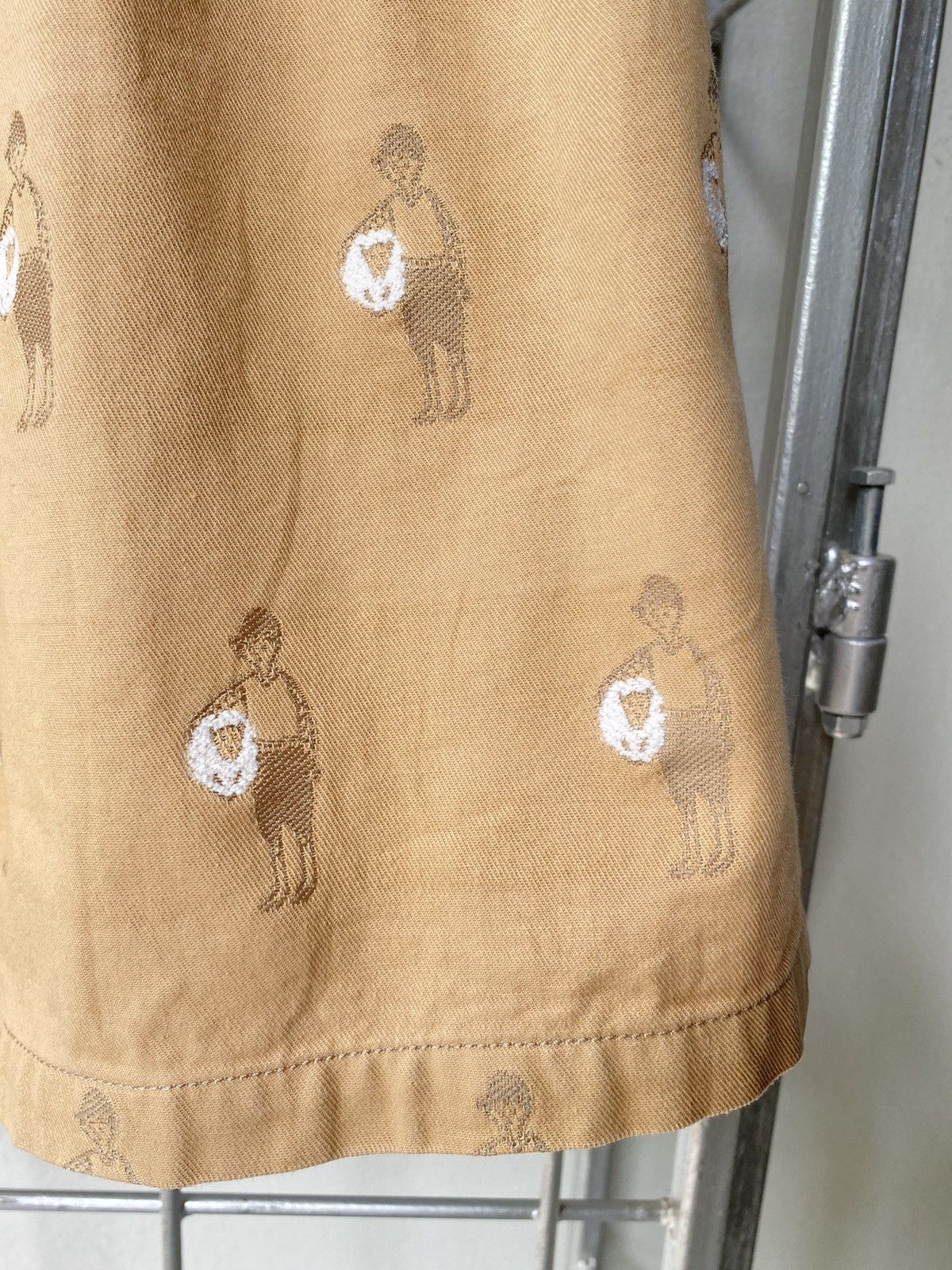 Ne-Net Né-net Beige A-Line Skirt with Embroidered Figure Pattern Size 26" / US 2 / IT 38 - 15 Thumbnail