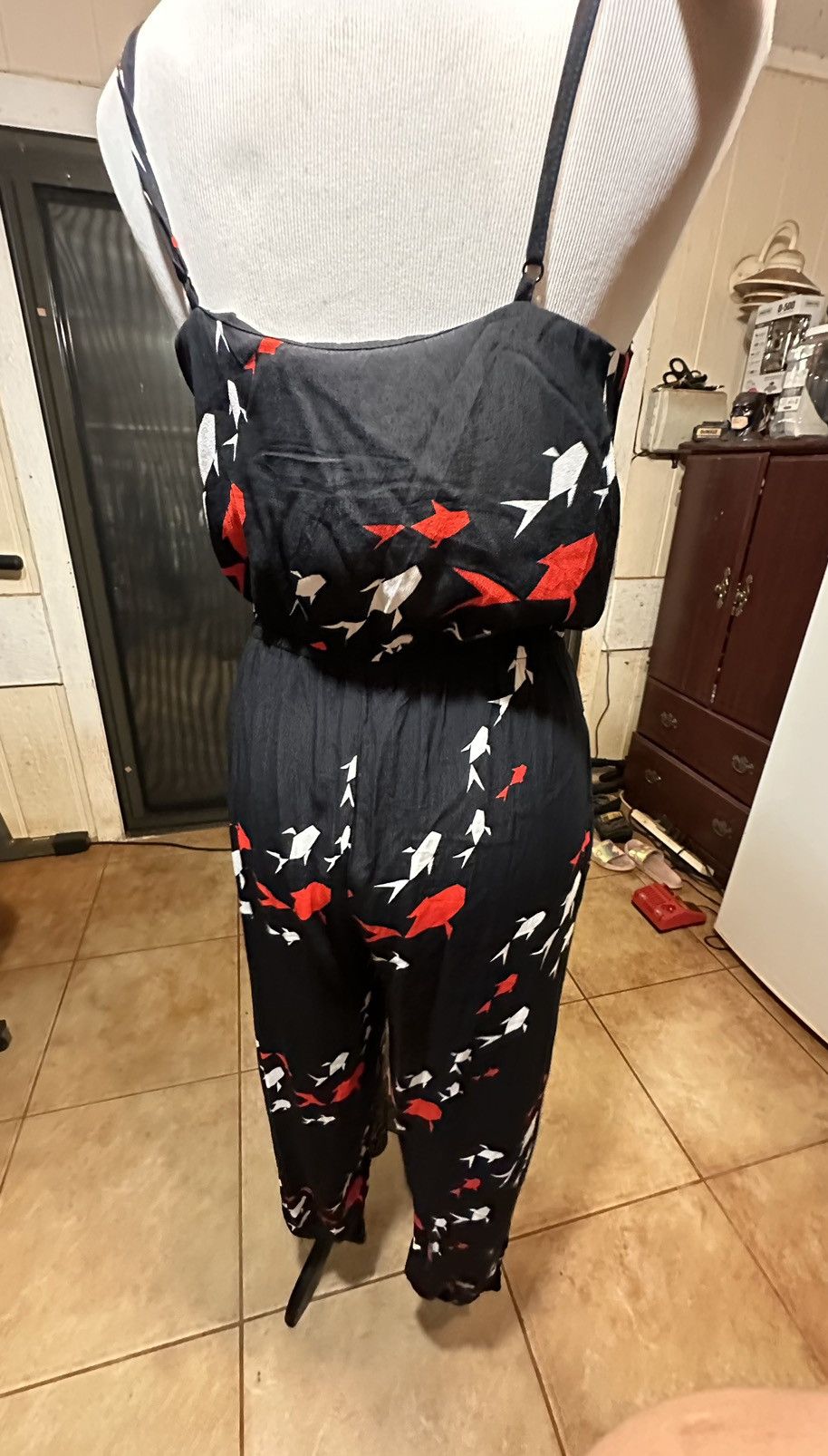 Other Ava Sky One Piece Romper Hawaiian Print Black/Red Women's S Size S / US 4 / IT 40 - 2 Thumbnail