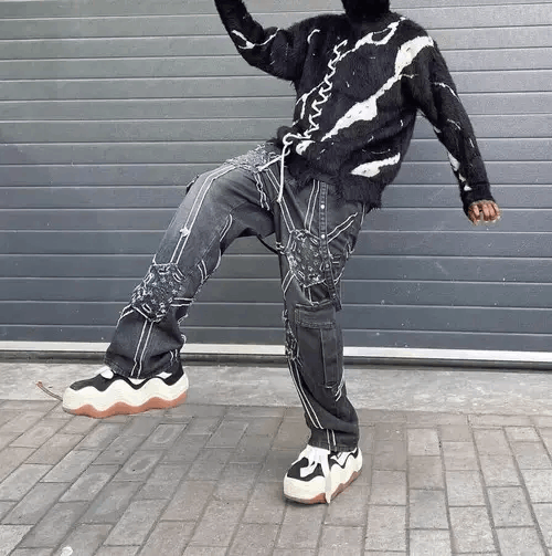 Japanese Brand × Jean Vintage gear patch design high street jeans Size US 30 / EU 46 - 4 Thumbnail