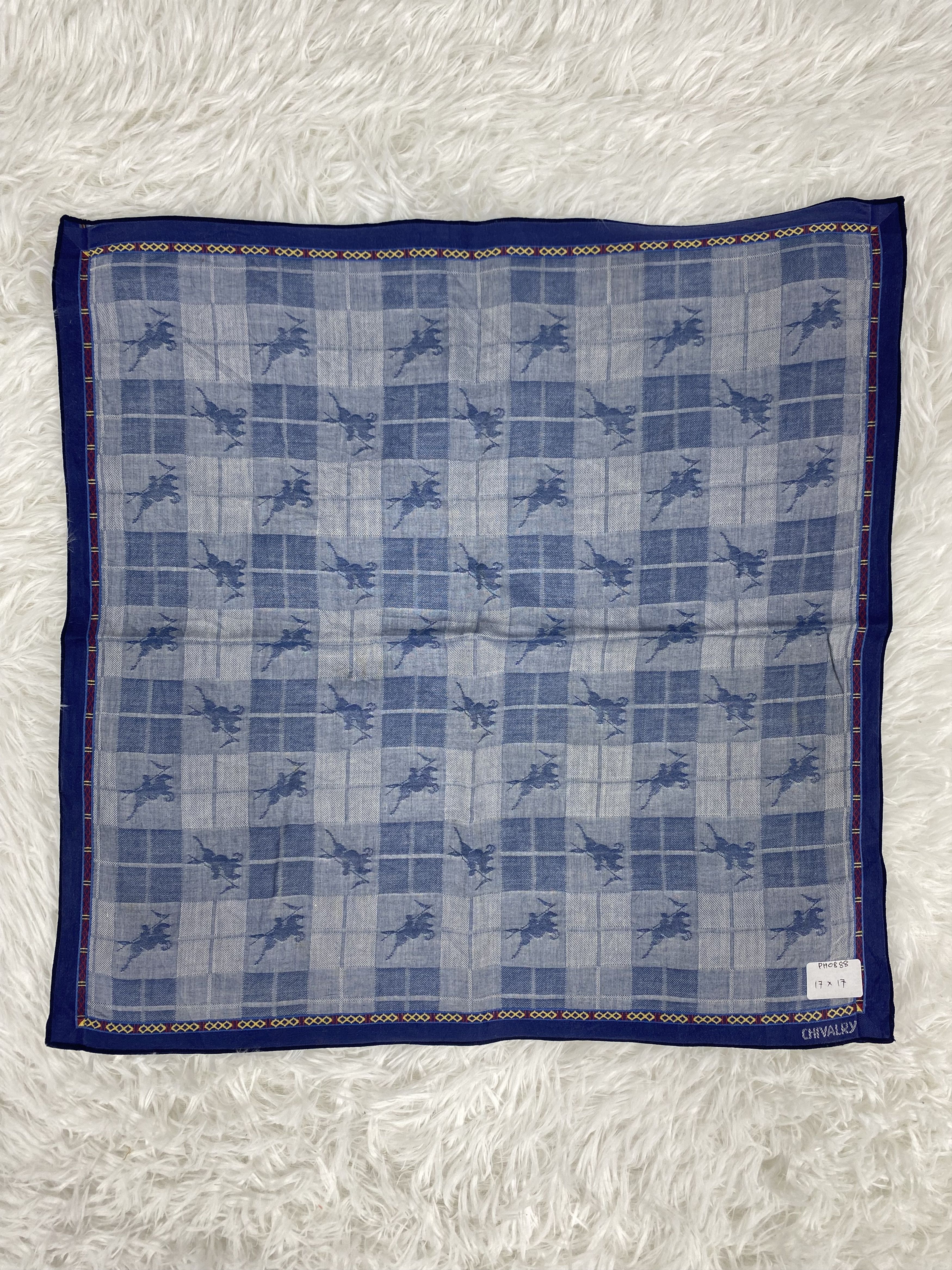 Vintage Vintage Chivalry Handkerchief Neckerchief PH0888 Size ONE SIZE - 3 Thumbnail