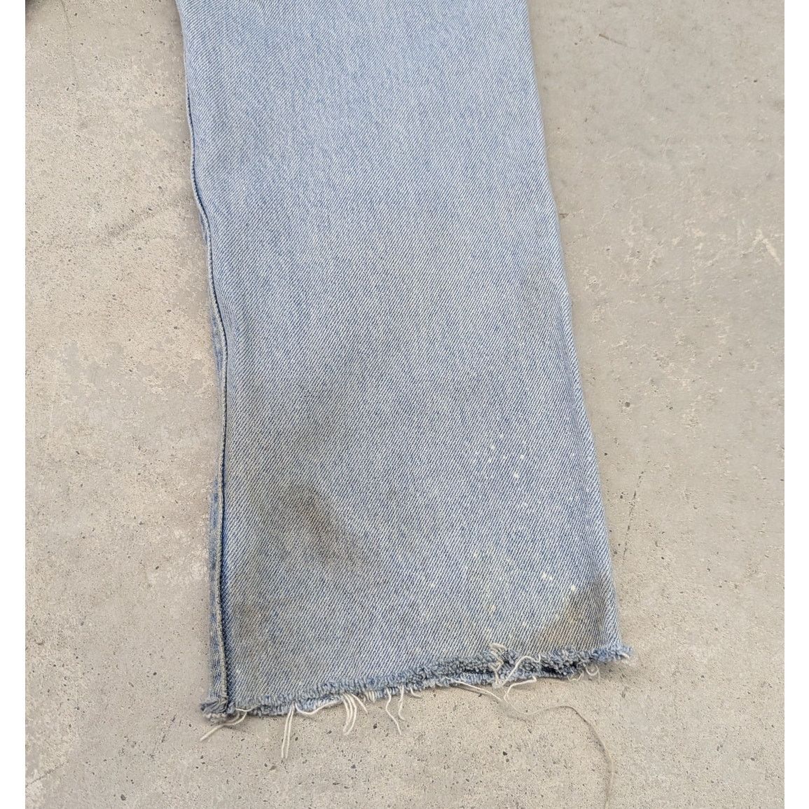 Lee × Vintage Vintage Lee Storm Rider Light Blue Distressed Denim Jeans Size US 34 / EU 50 - 8 Thumbnail