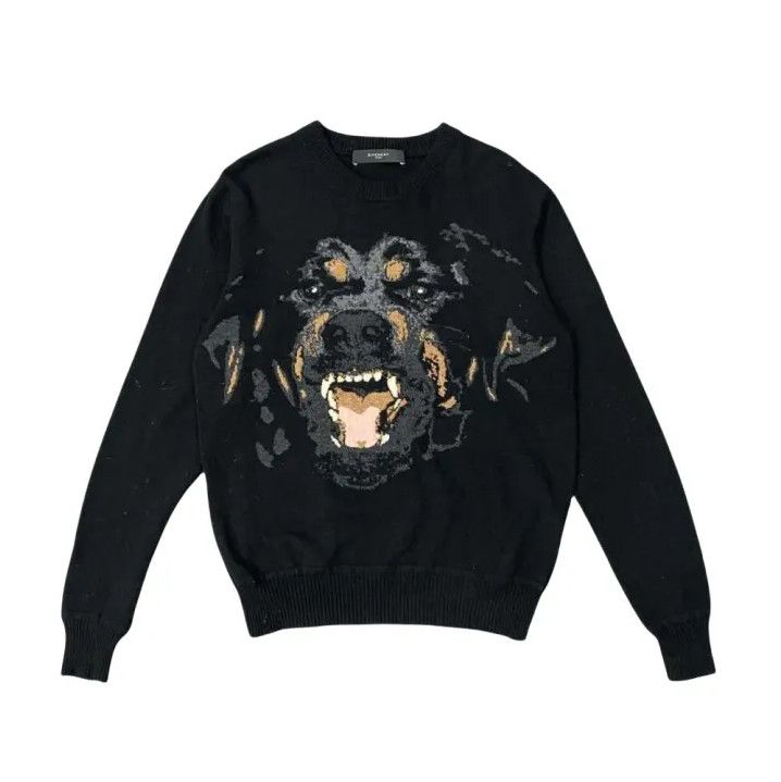 Givenchy Givenchy Doberman Intarsia Long-Sleeve Knit Sweater Size US XS / EU 42 / 0 - 1 Thumbnail