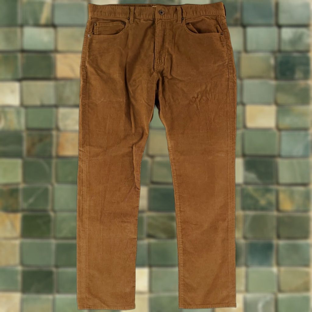 J.Crew J.Crew Pants Pinwale Corduroy Straight Fit 770 Brown Mens 36x32 NWT Size US 36 / EU 52 - 1 Thumbnail