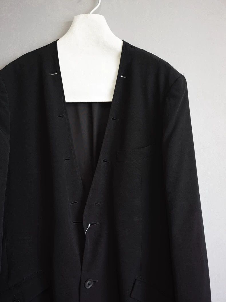 Yohji Yamamoto Yohji Yamamoto 24AW Triacetate Coat with Removable Collar c Size US M / EU 48-50 / 2 - 6 Thumbnail