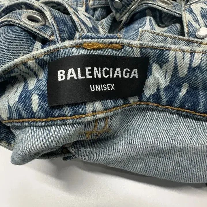 Balenciaga Balenciaga Blue Wide-Leg Denim Pants for Men. Size US 32 / EU 48 - 4 Thumbnail