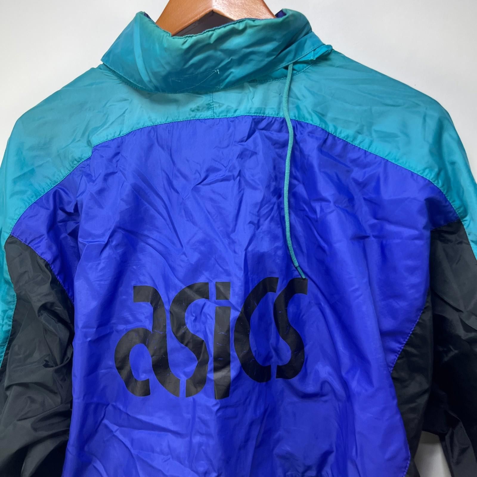 Asics Vintage 90s Asics Windbreaker Jacket Large XL Japan Size US L / EU 52-54 / 3 - 2 Thumbnail