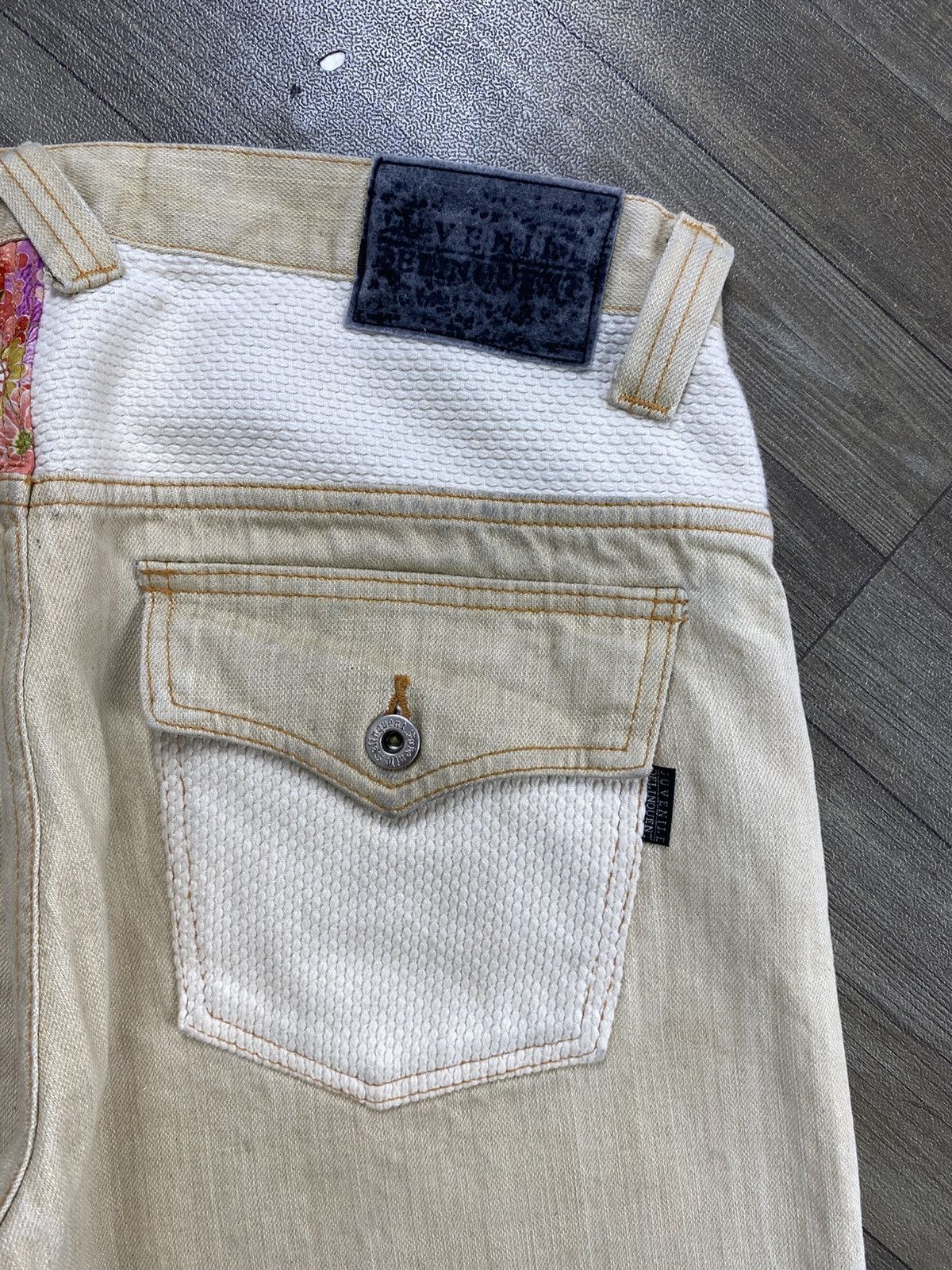Japanese Brand Juvenile Delinquent Sakura Sukajan Karakuri Style Jeans Size US 32 / EU 48 - 6 Thumbnail