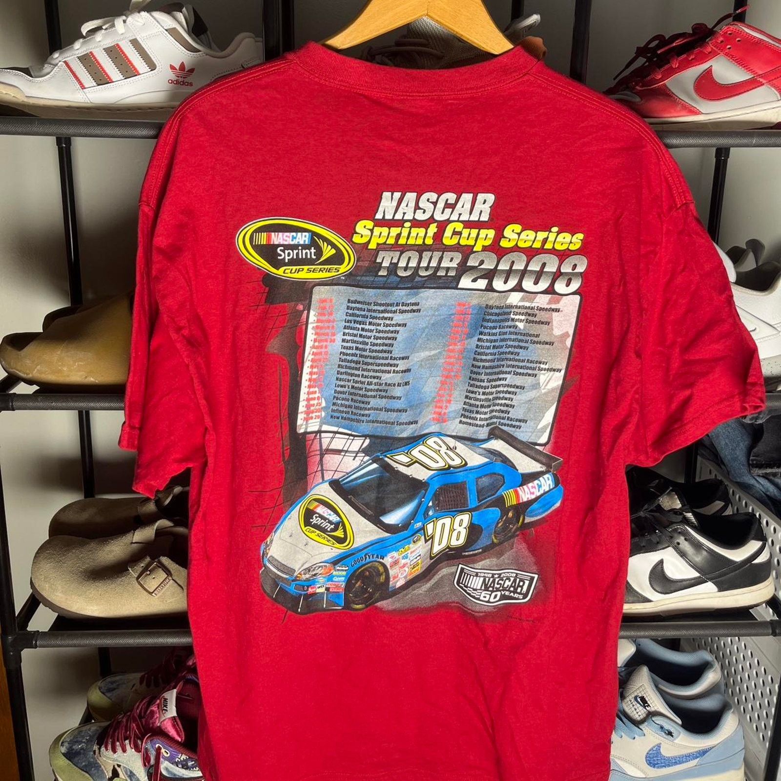 NASCAR Nascar Sprint Cup Series 2008 Tour Shirt Size US XL / EU 56 / 4 - 3 Thumbnail