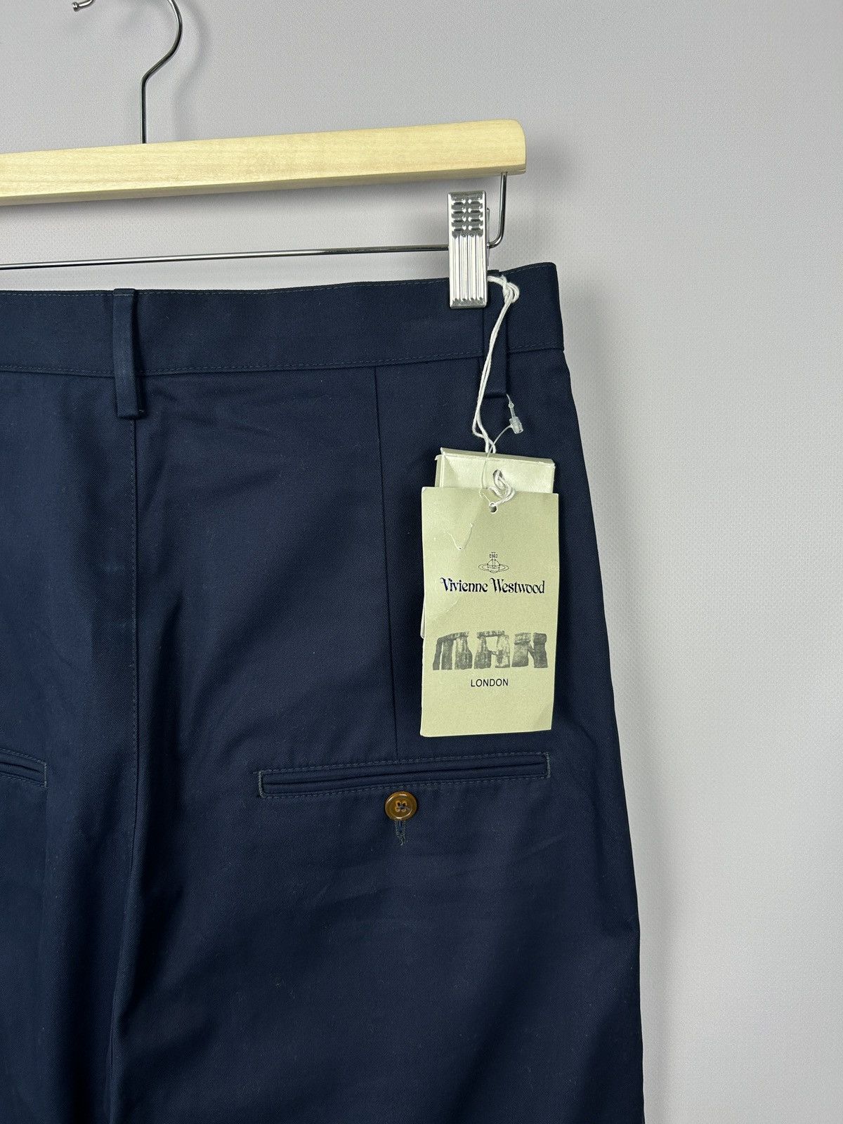 Vivienne Westwood Vivienne Westwood Navy Drop Crotch Chino Pants Trousers W30 Size US 30 / EU 46 - 6 Thumbnail