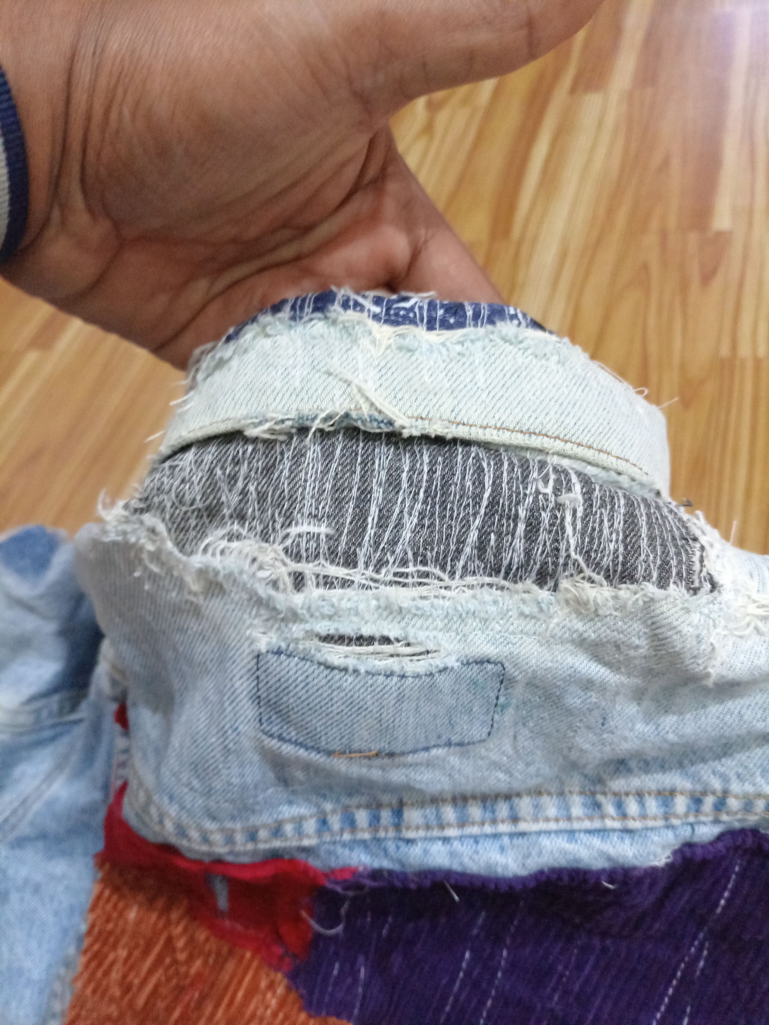 Levi's × Vintage Levis Patchwork Vintage denim trucker Jacket size small Size US S / EU 44-46 / 1 - 7 Thumbnail