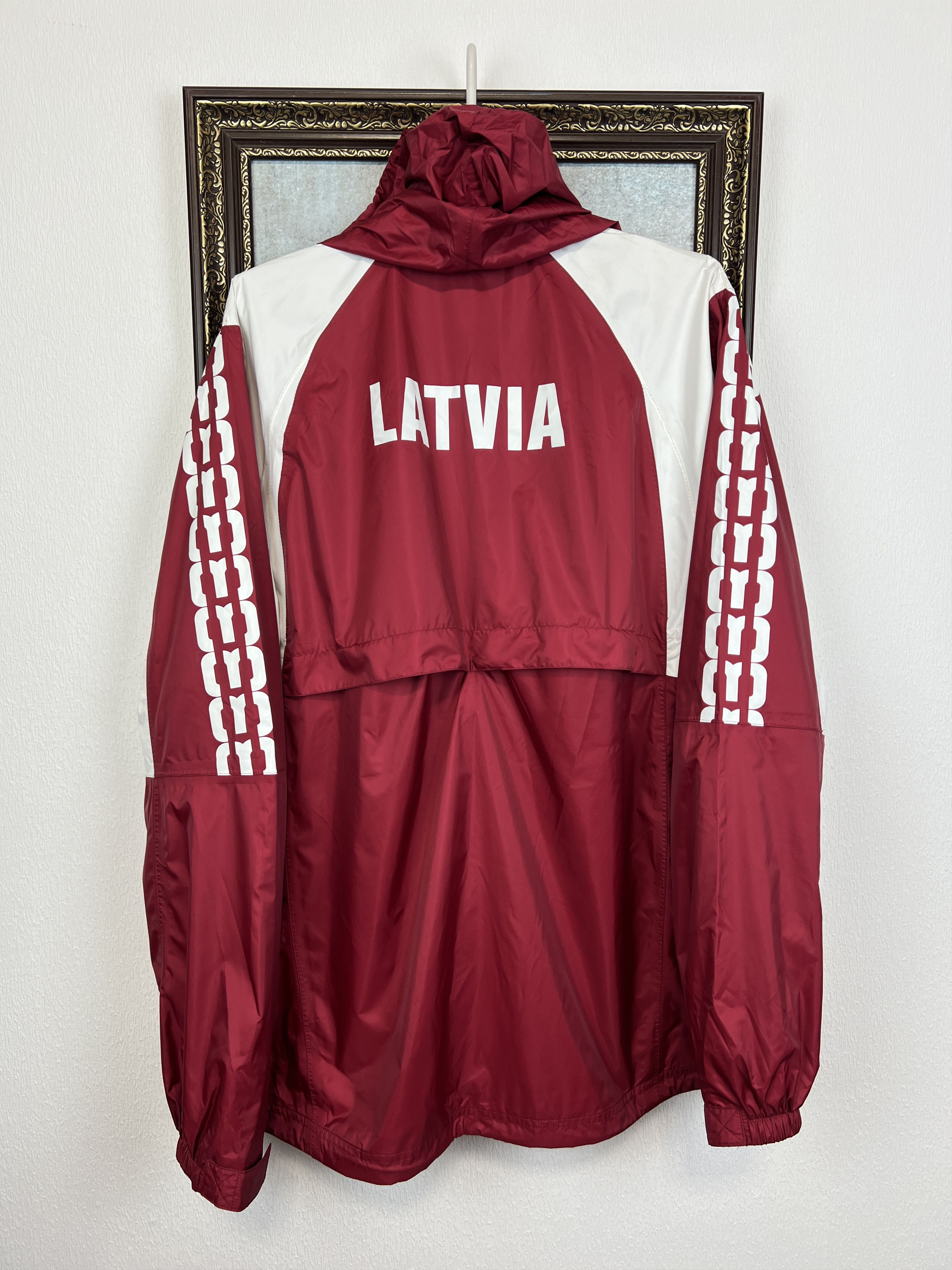 Adidas Vintage Latvia Olympics Jacket Track Top Hooded Windbreaker Size US M / EU 48-50 / 2 - 10 Thumbnail
