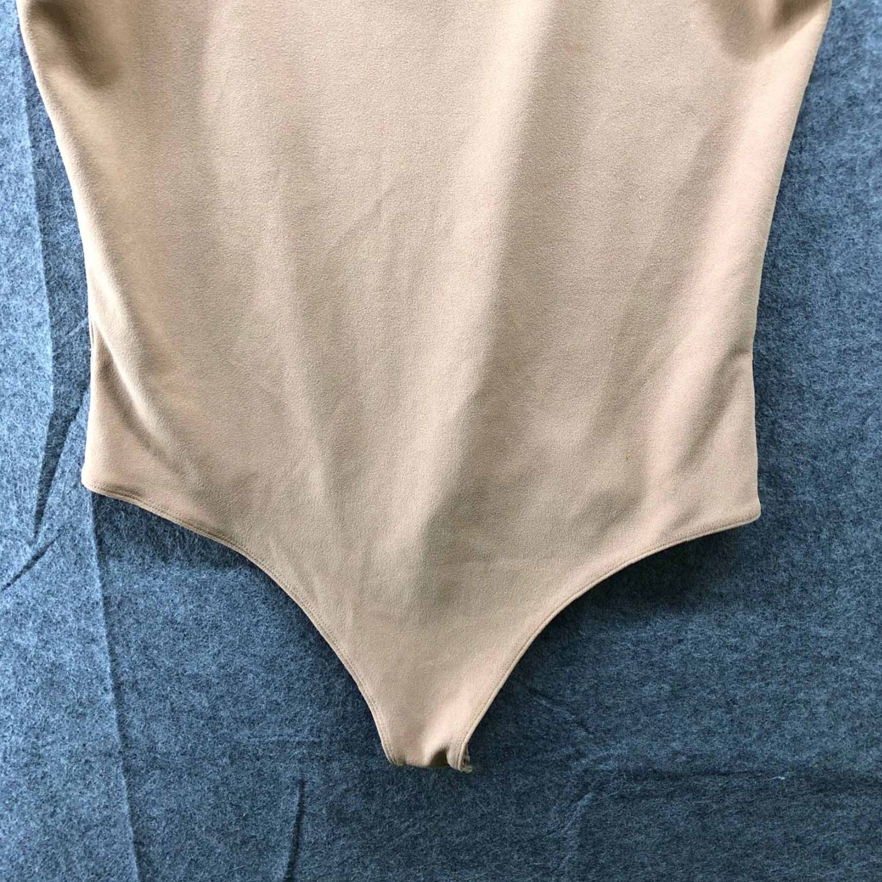Express Express Cami Bodysuit Womens L Beige Tank Stretchy Scoop Neck Size L / US 10 / IT 46 - 4 Thumbnail
